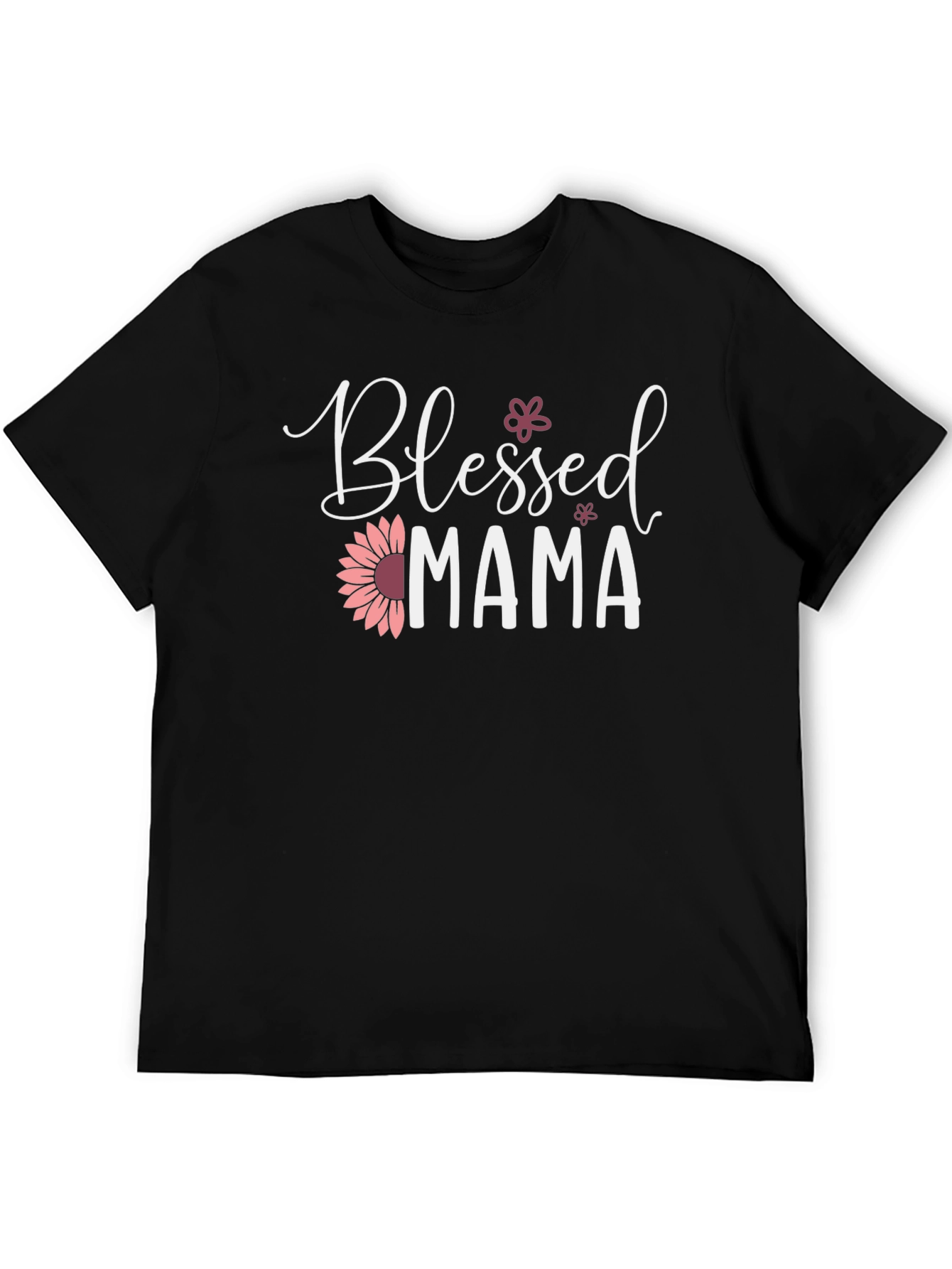 Blessed Mama Floral Graphic T-Shirt