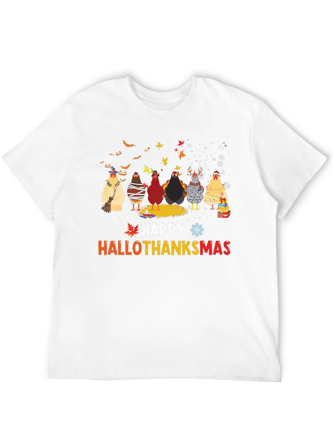 Happy Hallothanksmas Chicken T-Shirt