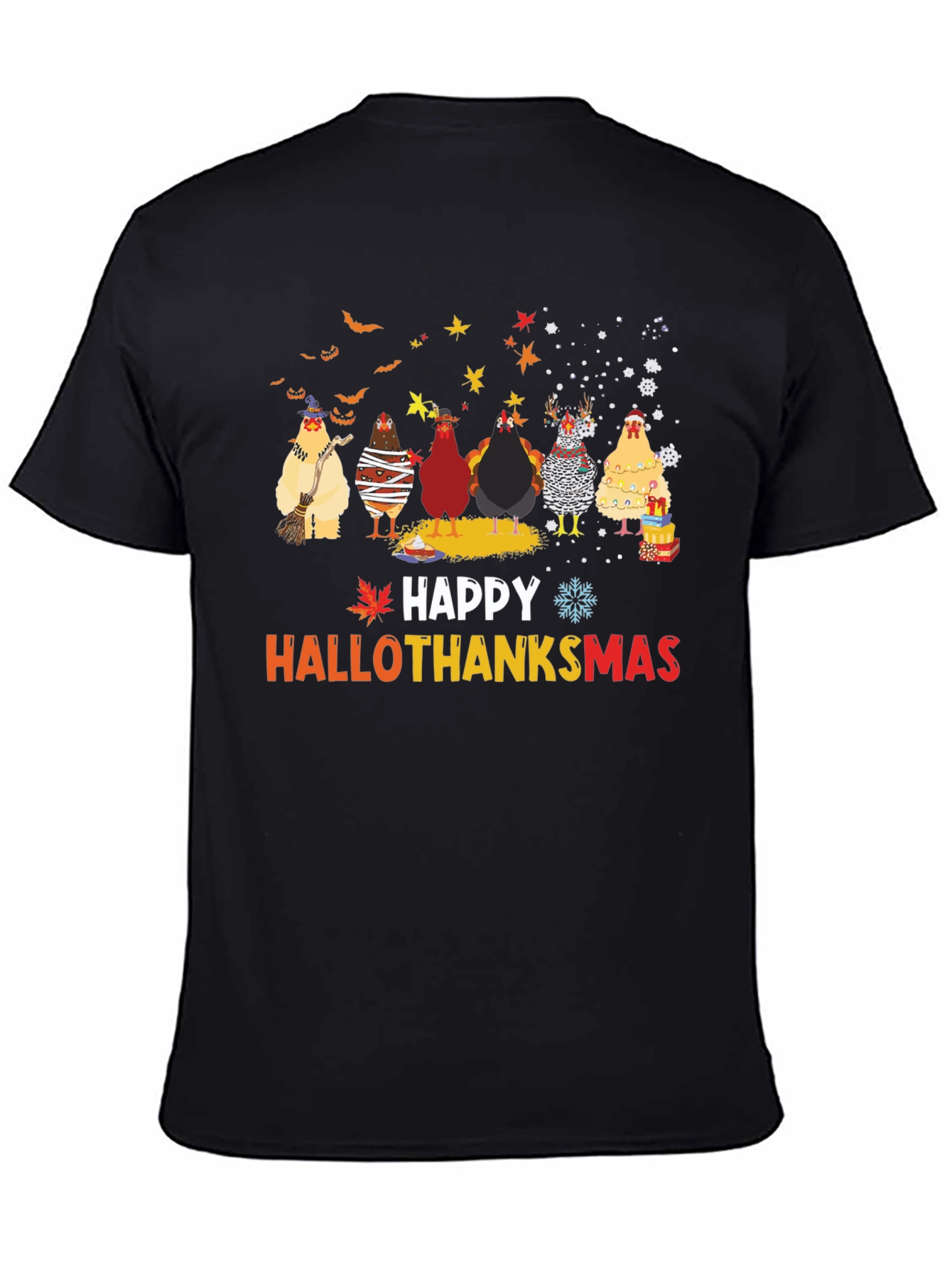 Happy Hallothanksmas Chicken T-Shirt