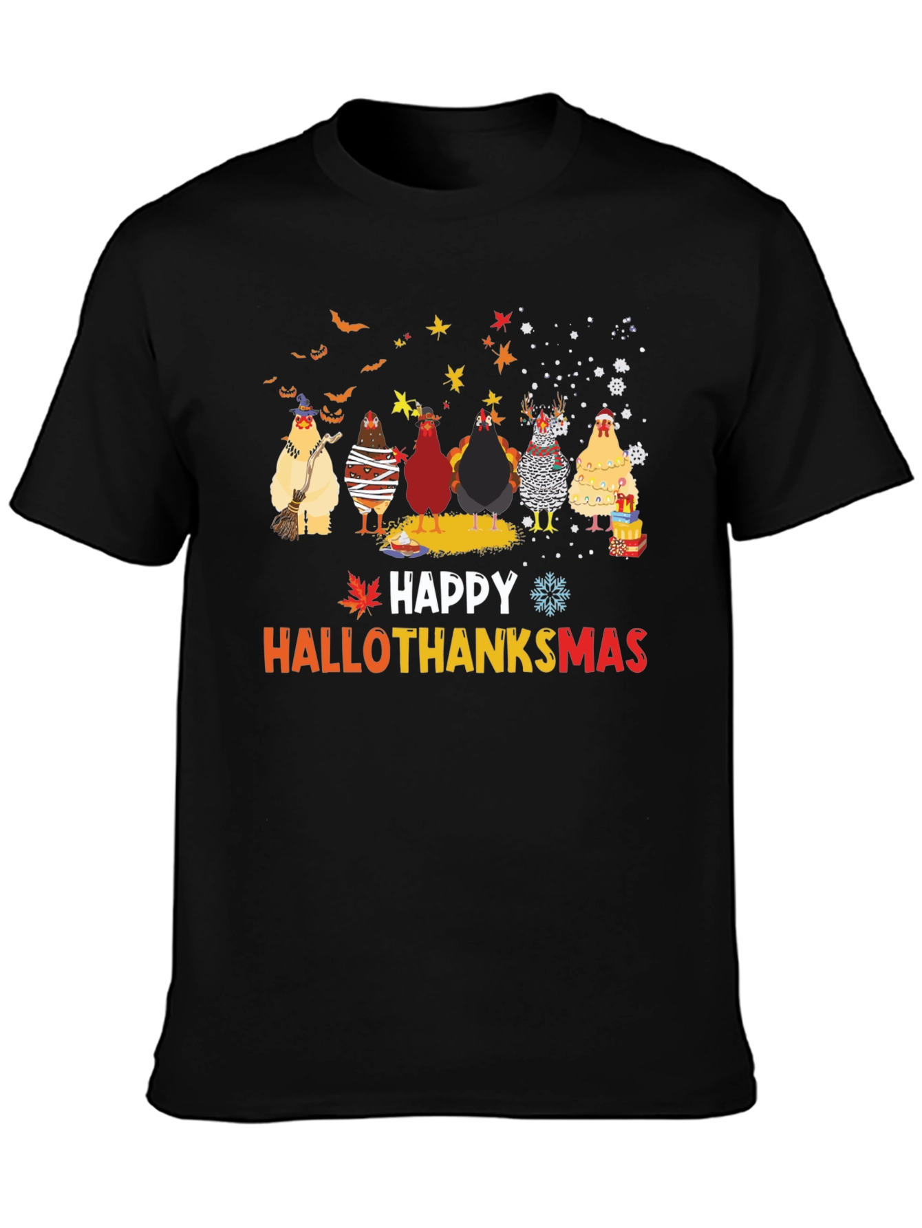 Happy Hallothanksmas Chicken T-Shirt