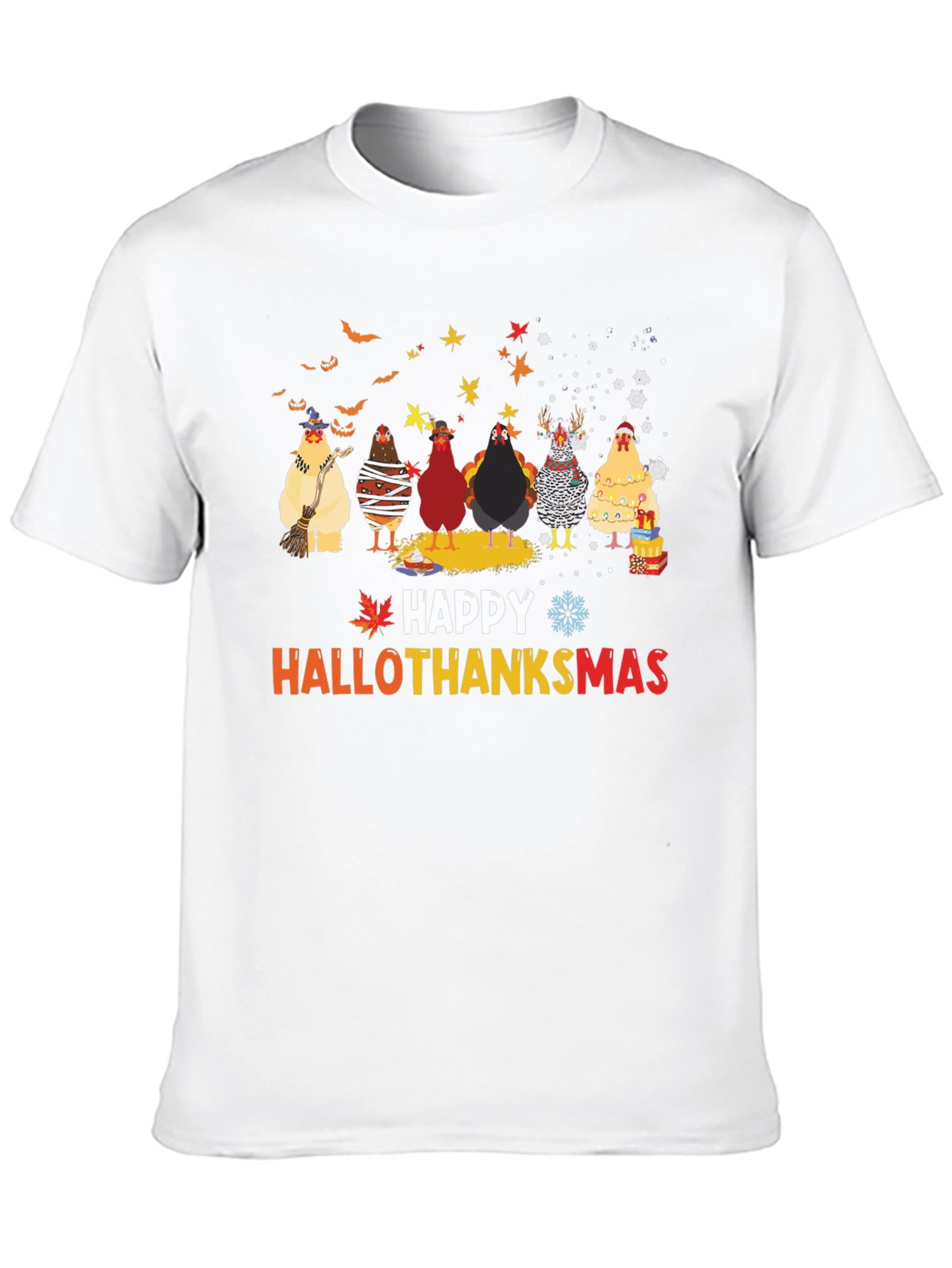 Happy Hallothanksmas Chicken T-Shirt