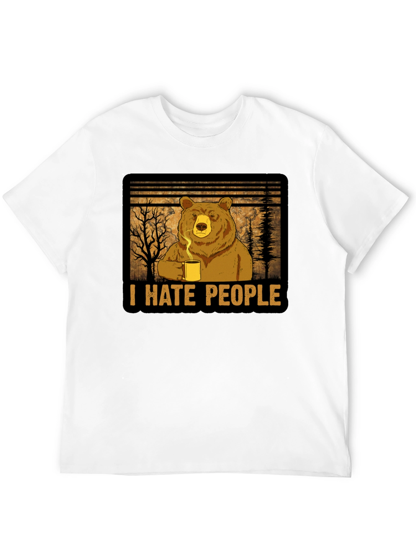 I Hate People Bear T-Shirt