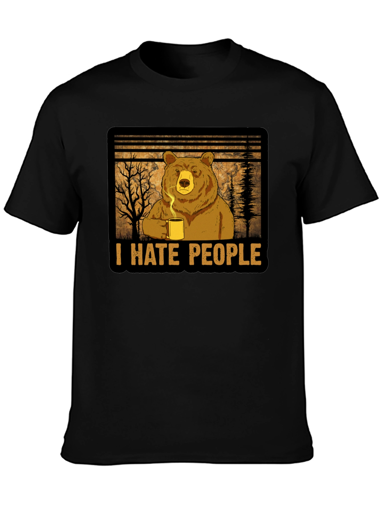 I Hate People Bear T-Shirt