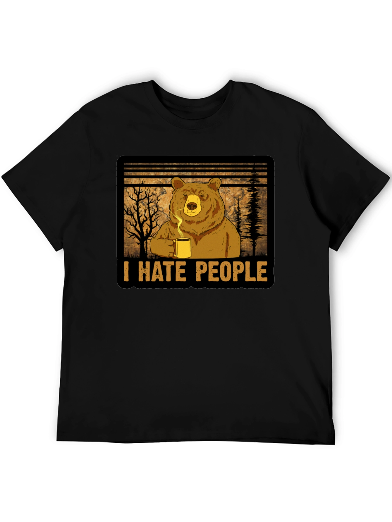 I Hate People Bear T-Shirt