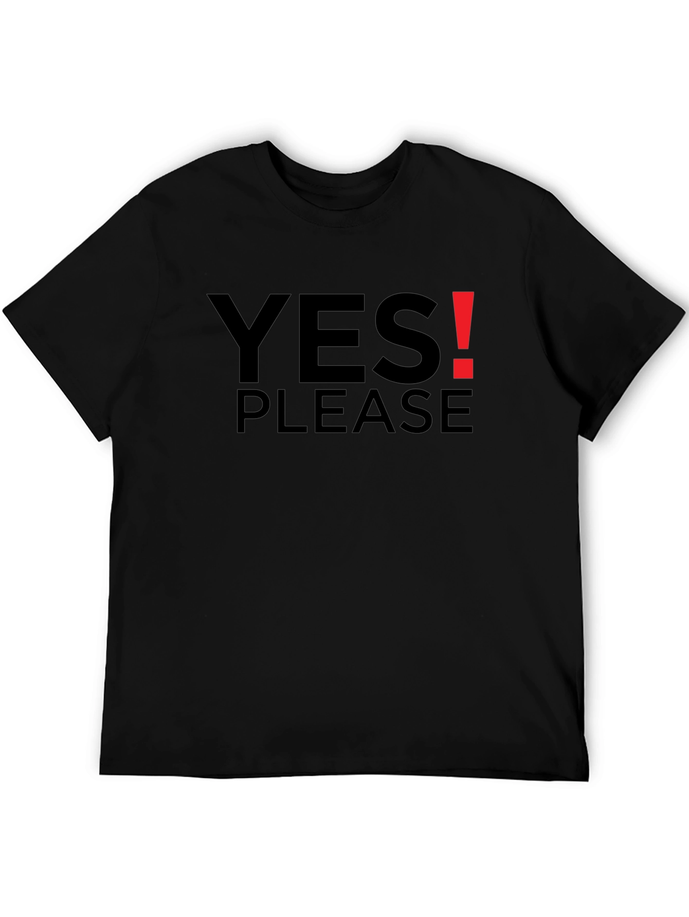 Yes Please! Black Graphic Tee
