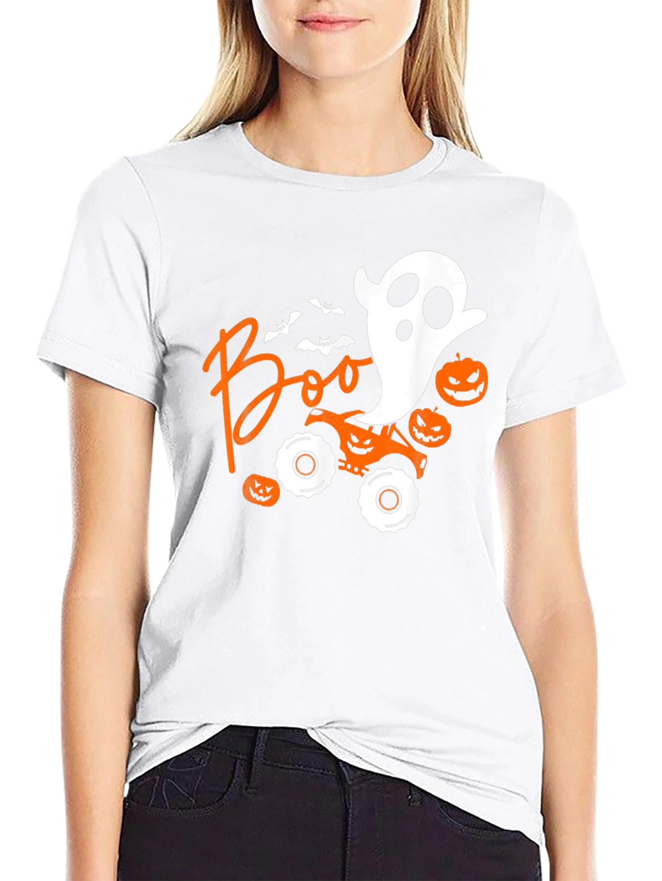 Halloween Boo Monster Truck Tee