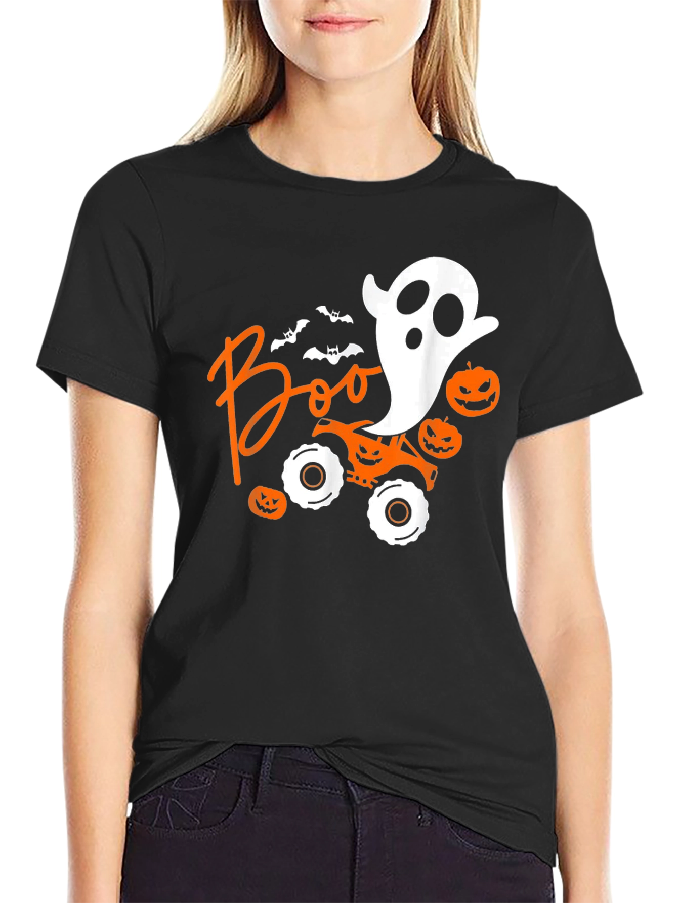 Halloween Boo Monster Truck Tee