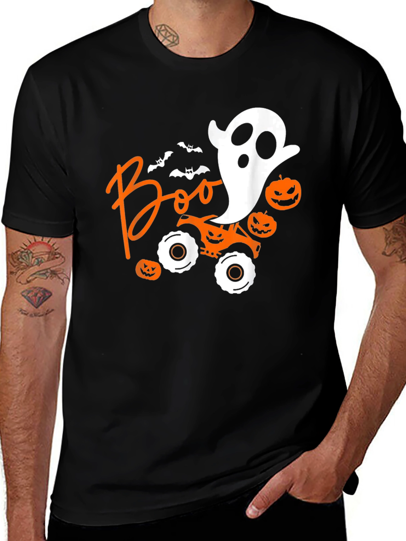 Halloween Boo Monster Truck Tee