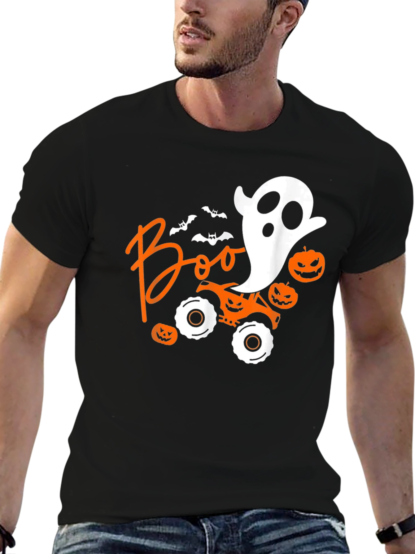 Halloween Boo Monster Truck Tee