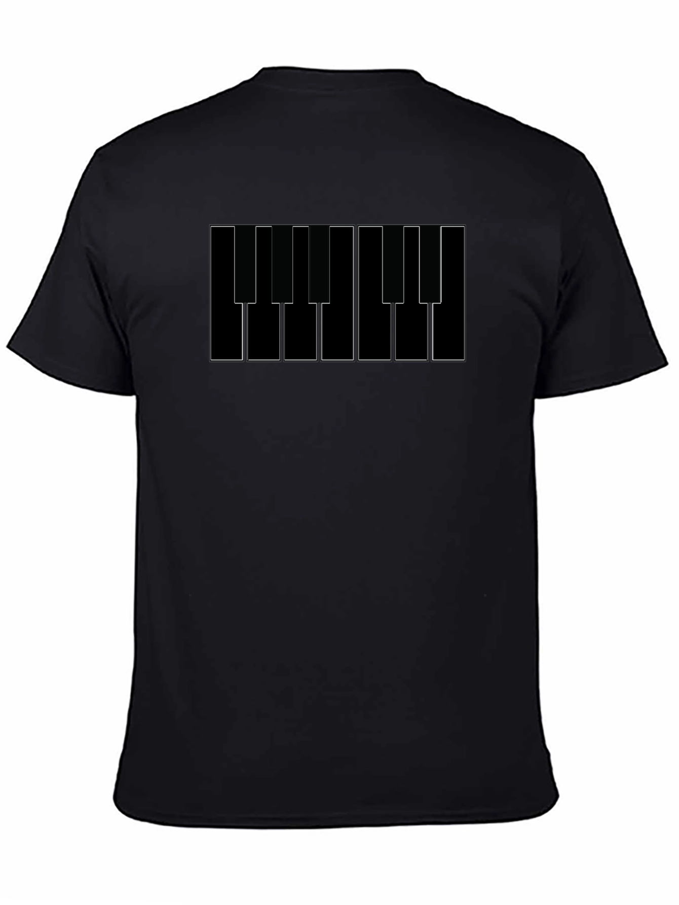 Piano Keys Graphic Tee - Musical Style