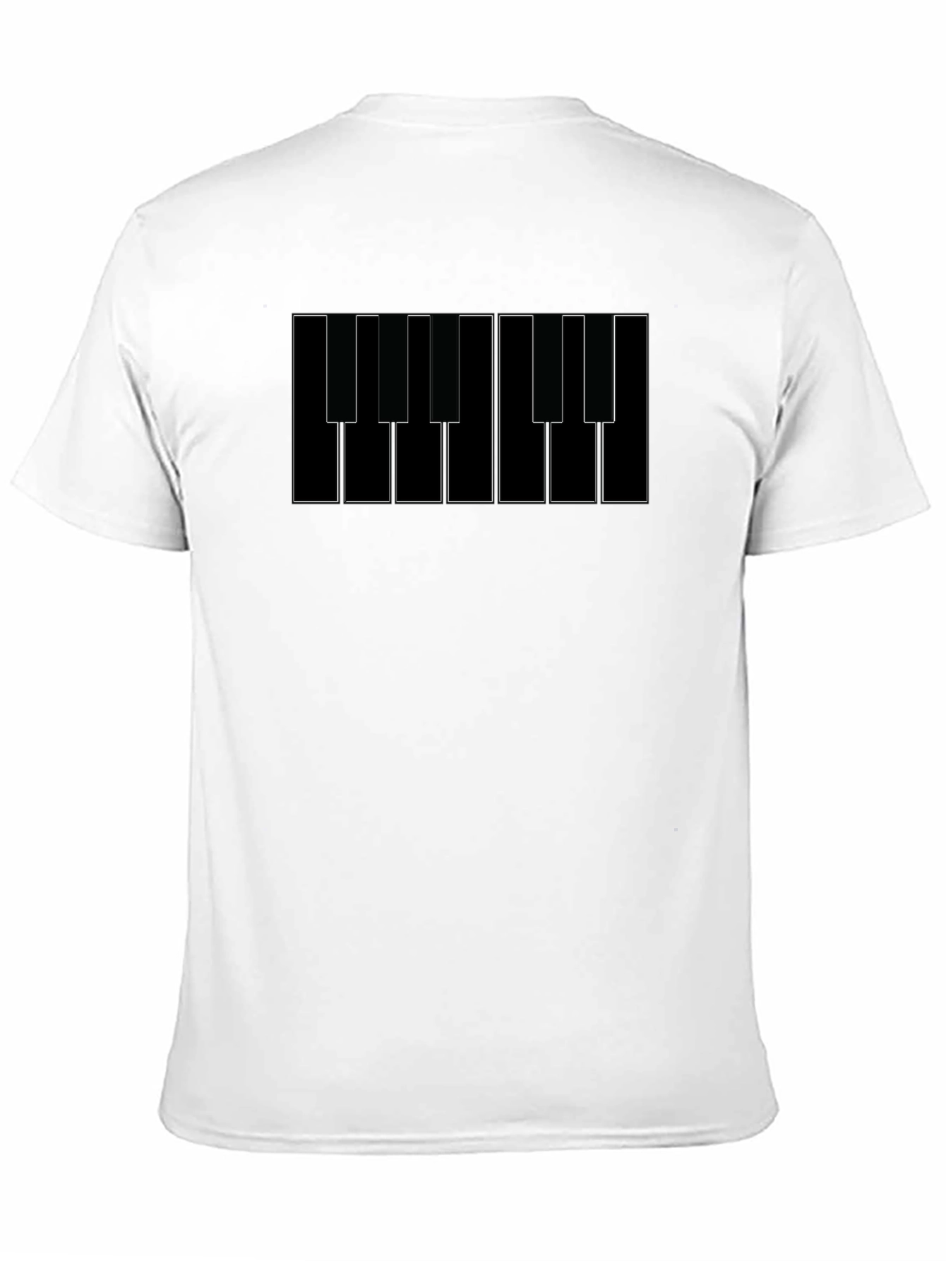 Piano Keys Graphic Tee - Musical Style