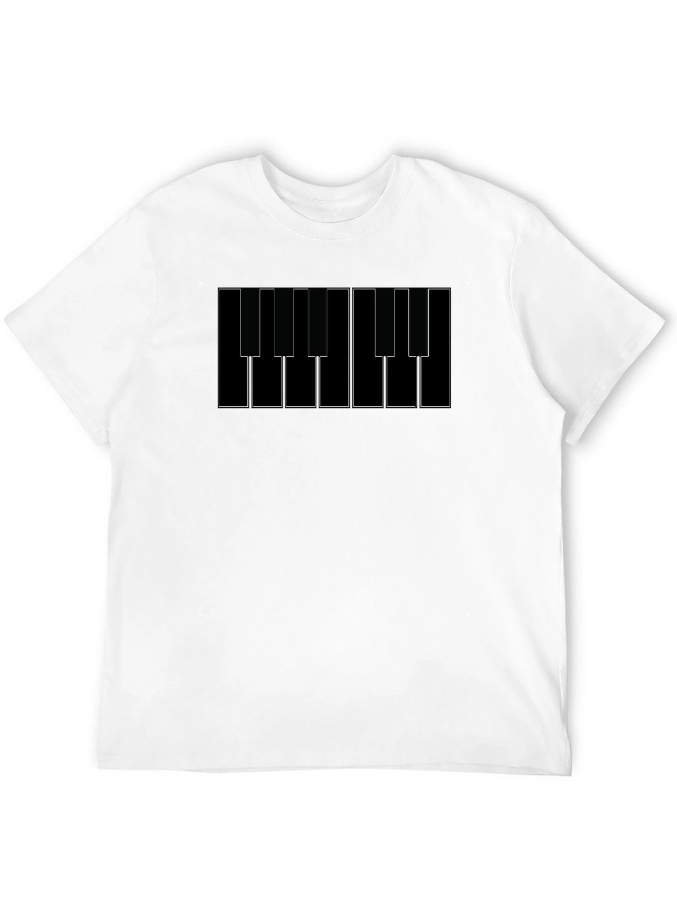 Piano Keys Graphic Tee - Musical Style