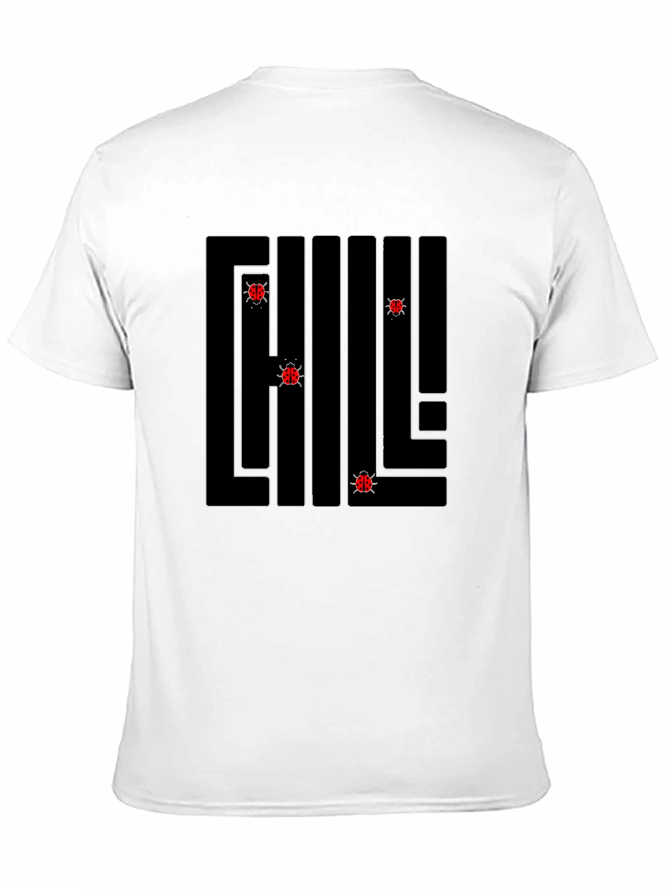 Chill Ladybug Maze T-Shirt - Black