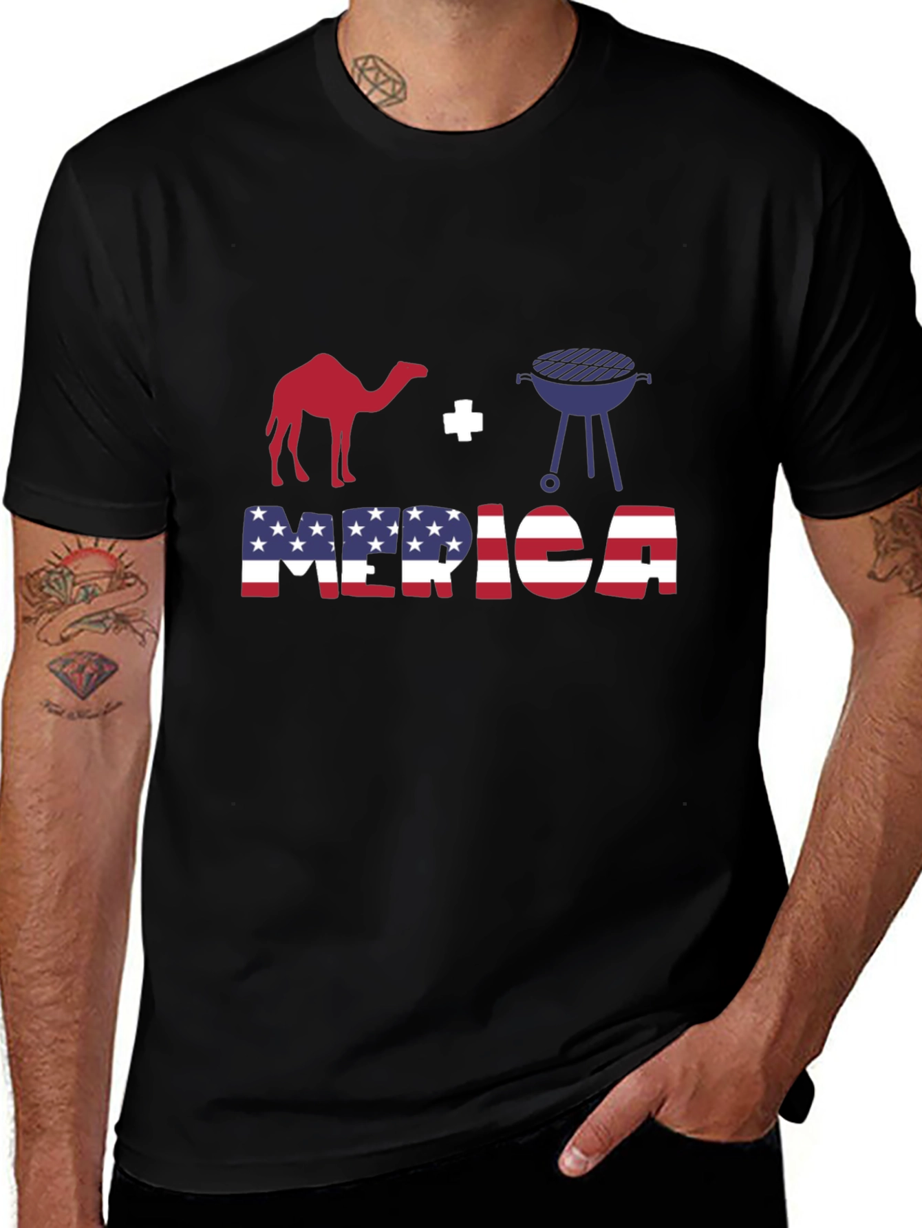 Camel BBQ Merica T-Shirt