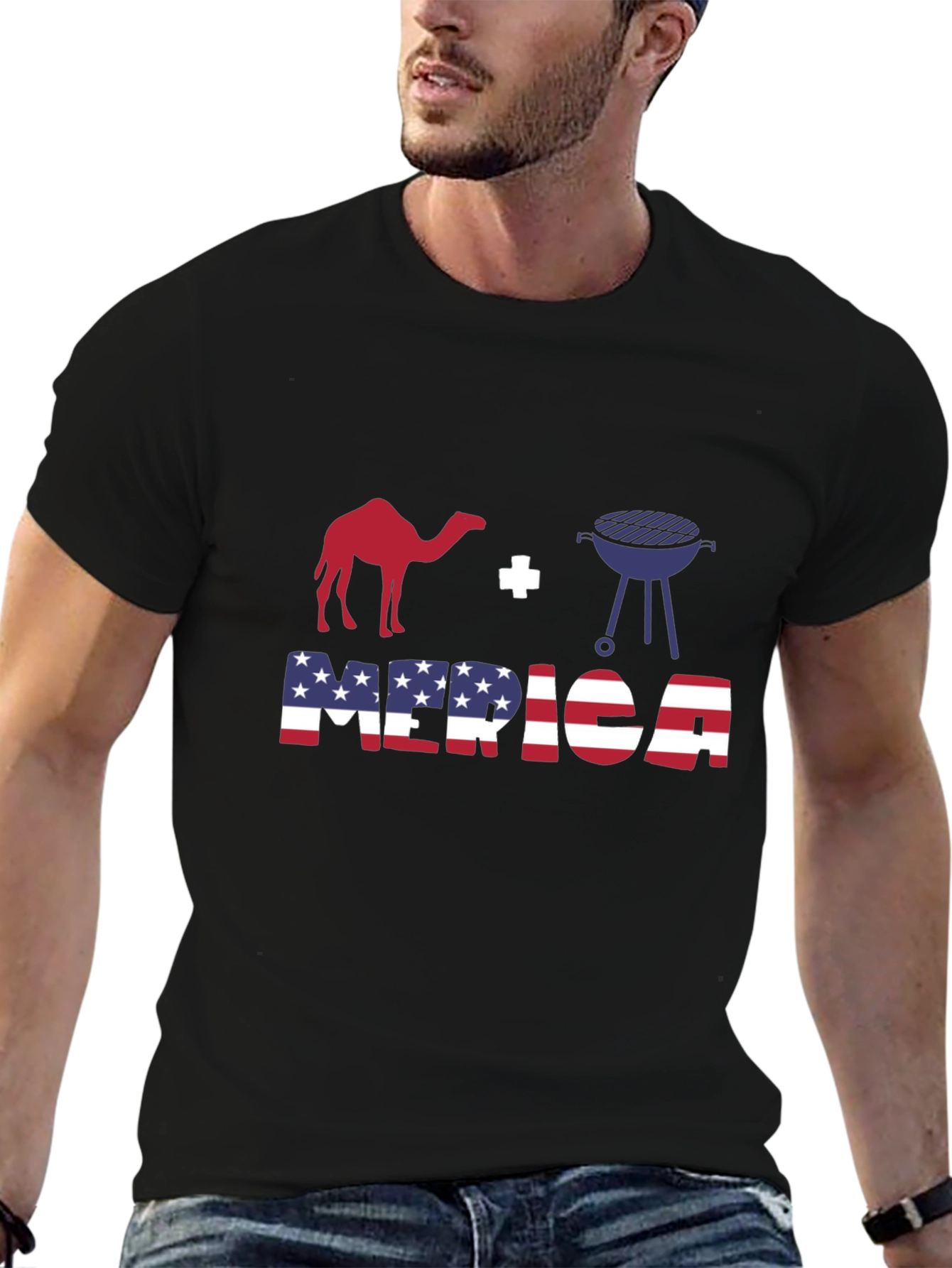 Camel BBQ Merica T-Shirt