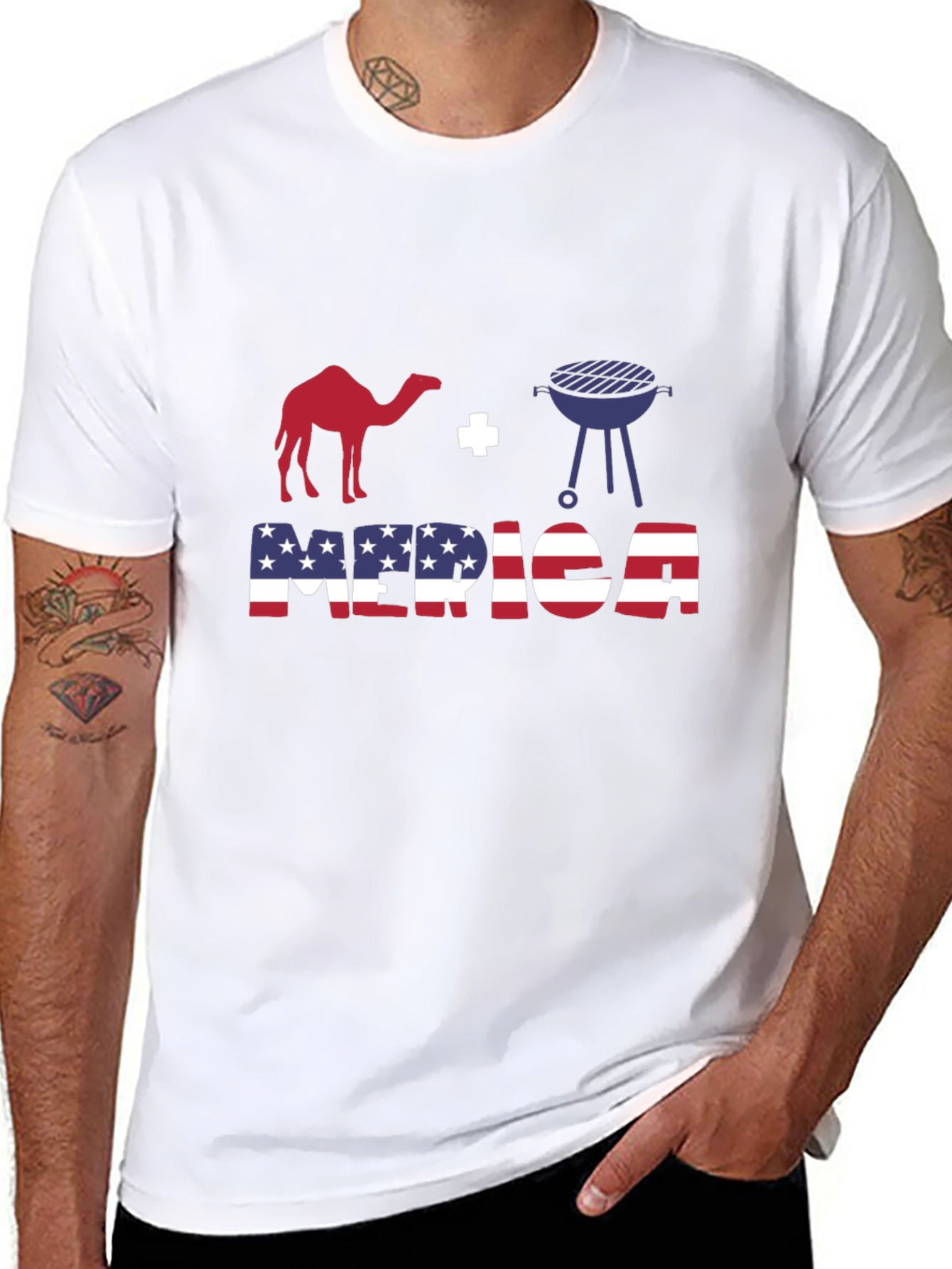 Camel BBQ Merica T-Shirt