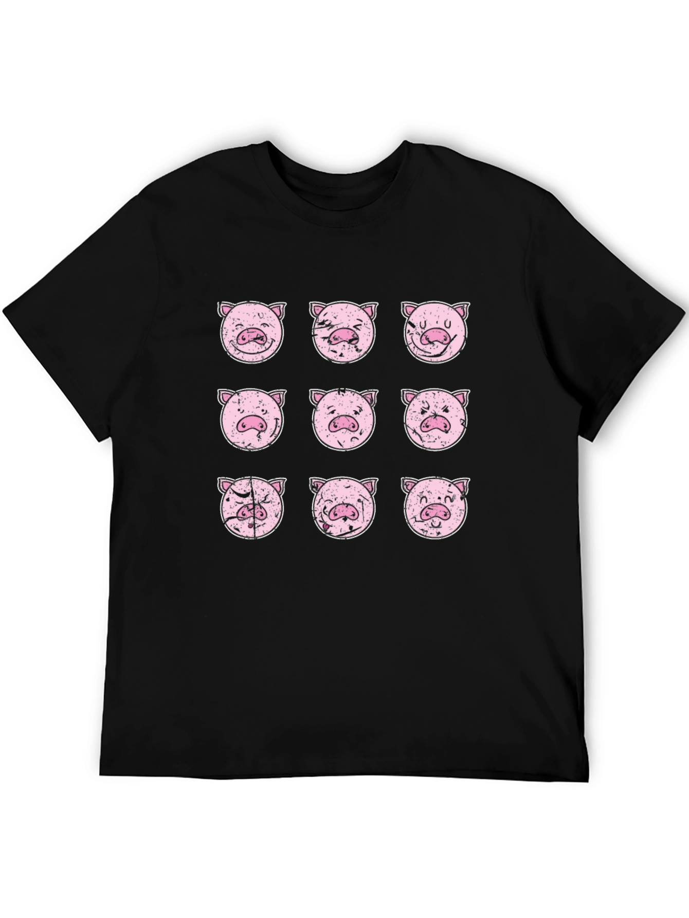 Expression Pig T-Shirt - Black Graphic Tee