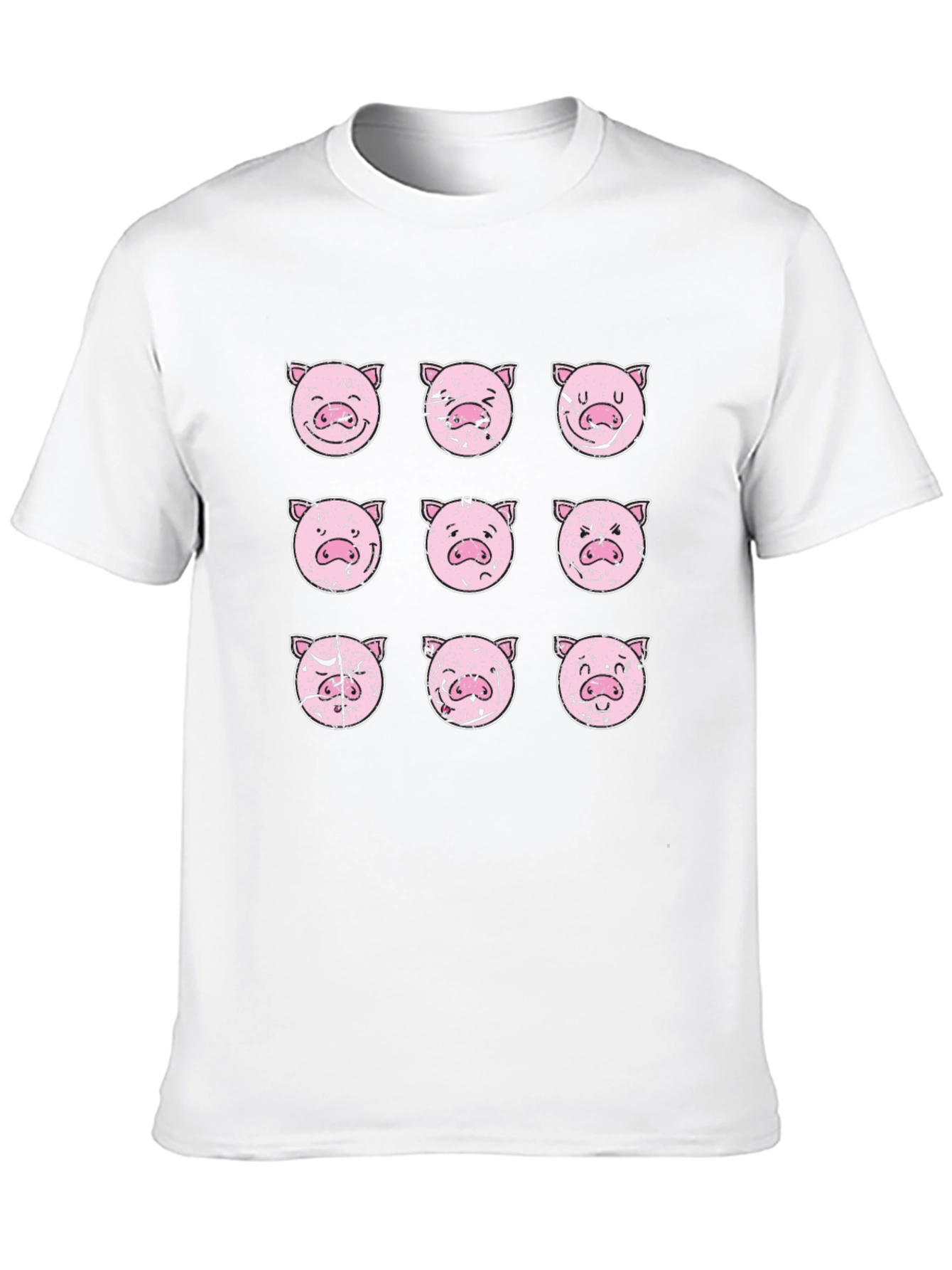 Expression Pig T-Shirt - Black Graphic Tee