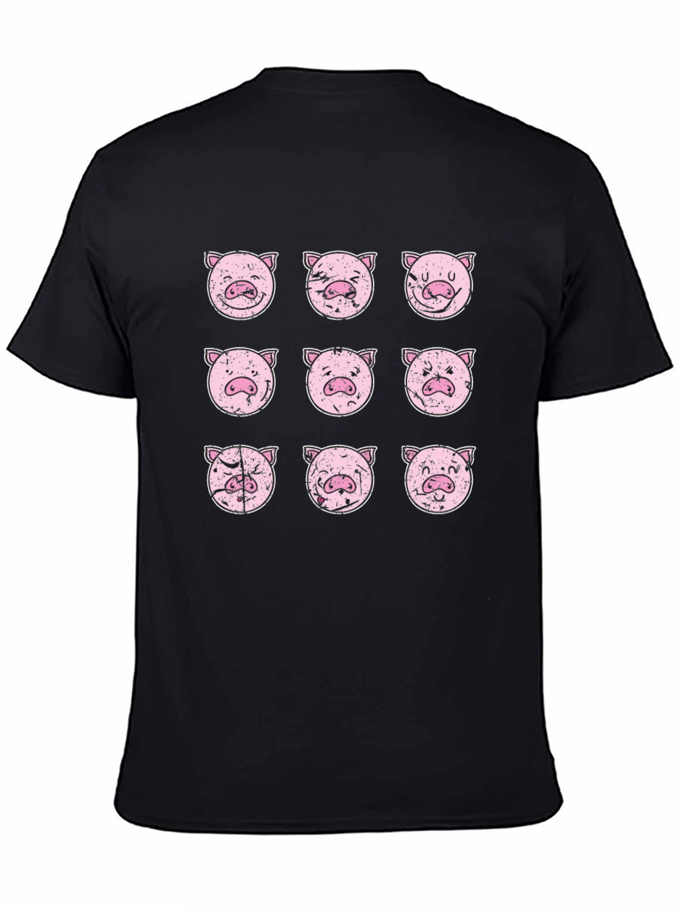 Expression Pig T-Shirt - Black Graphic Tee