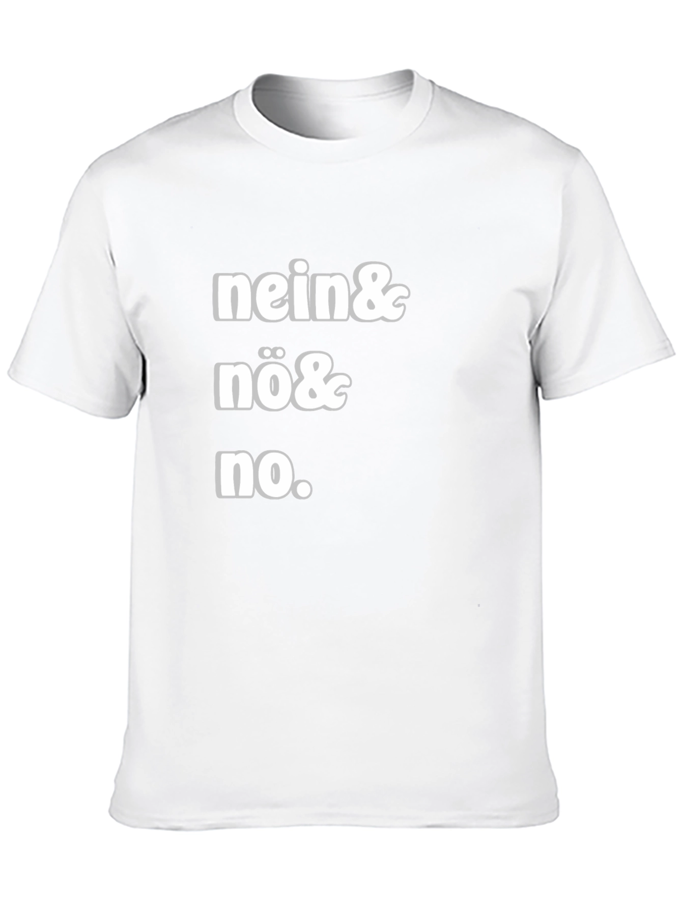 Nein Nö No Black Graphic Tee