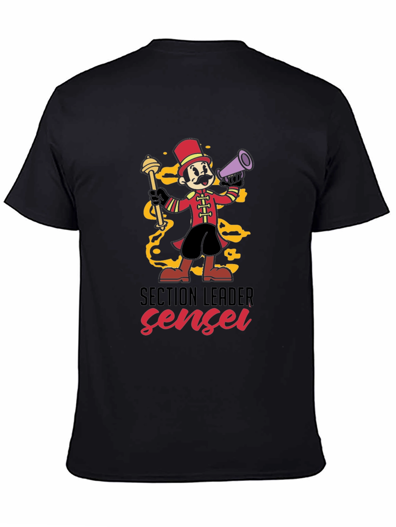 Section Leader Sensei T-Shirt - Cartoon Band Leader Tee