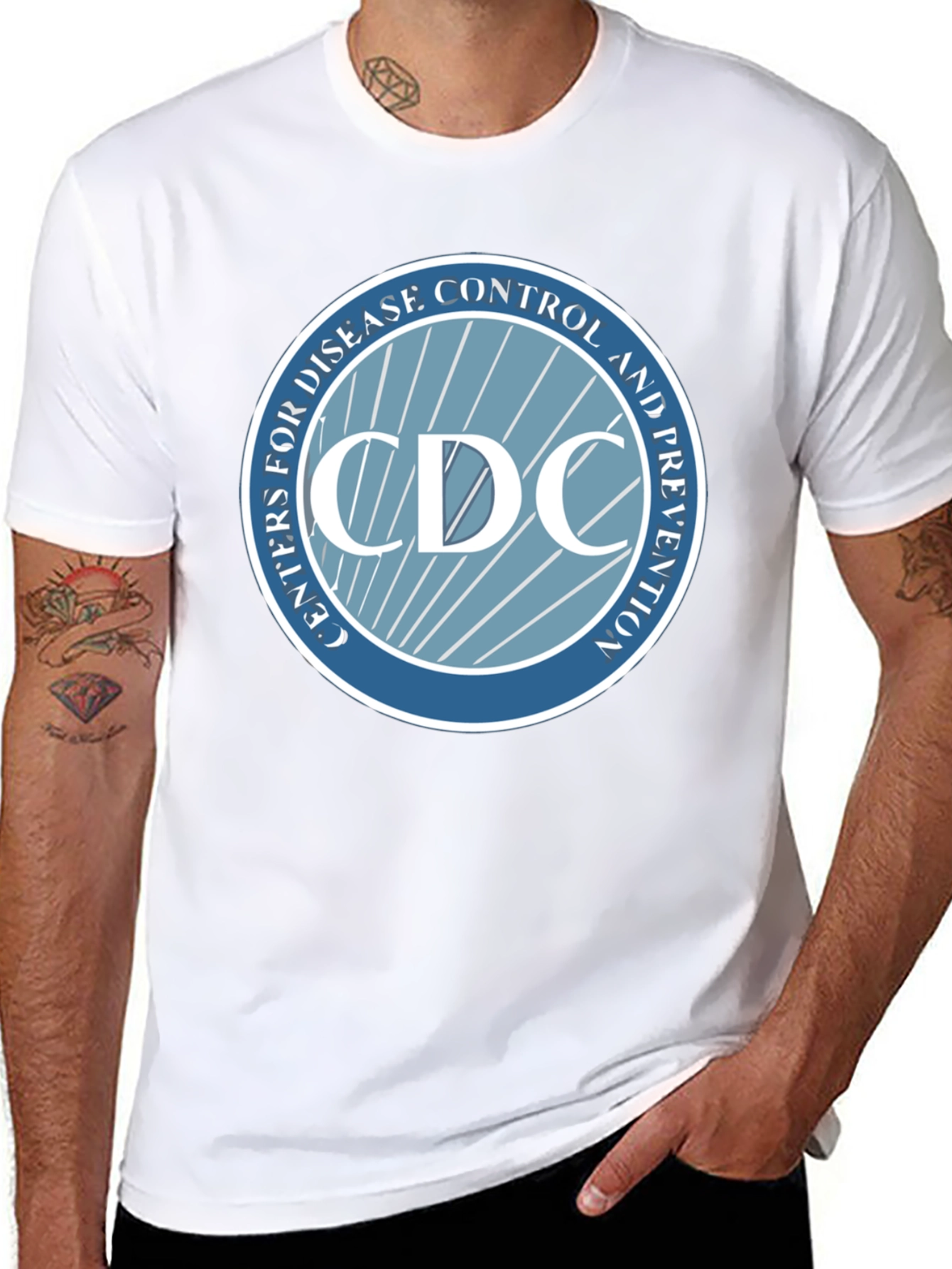 CDC Logo Graphic T-Shirt - Black