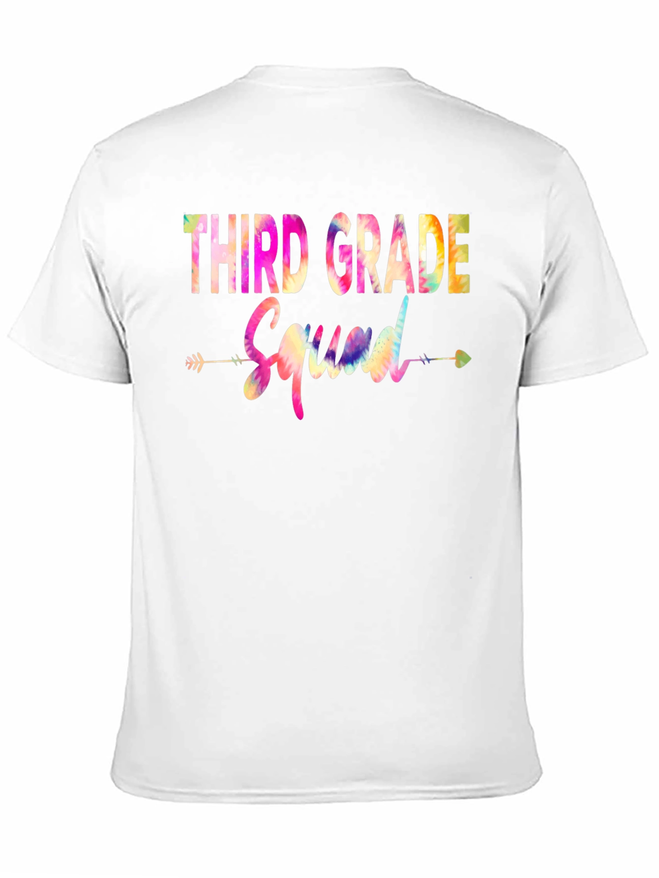 Third Grade Squad Tie Dye Graphic T-Shirt