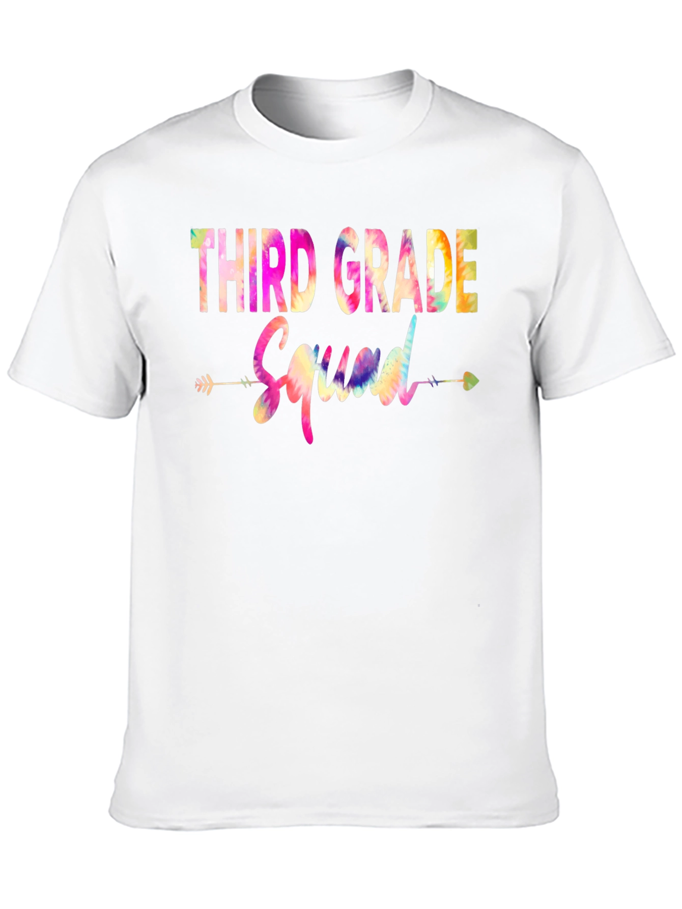Third Grade Squad Tie Dye Graphic T-Shirt