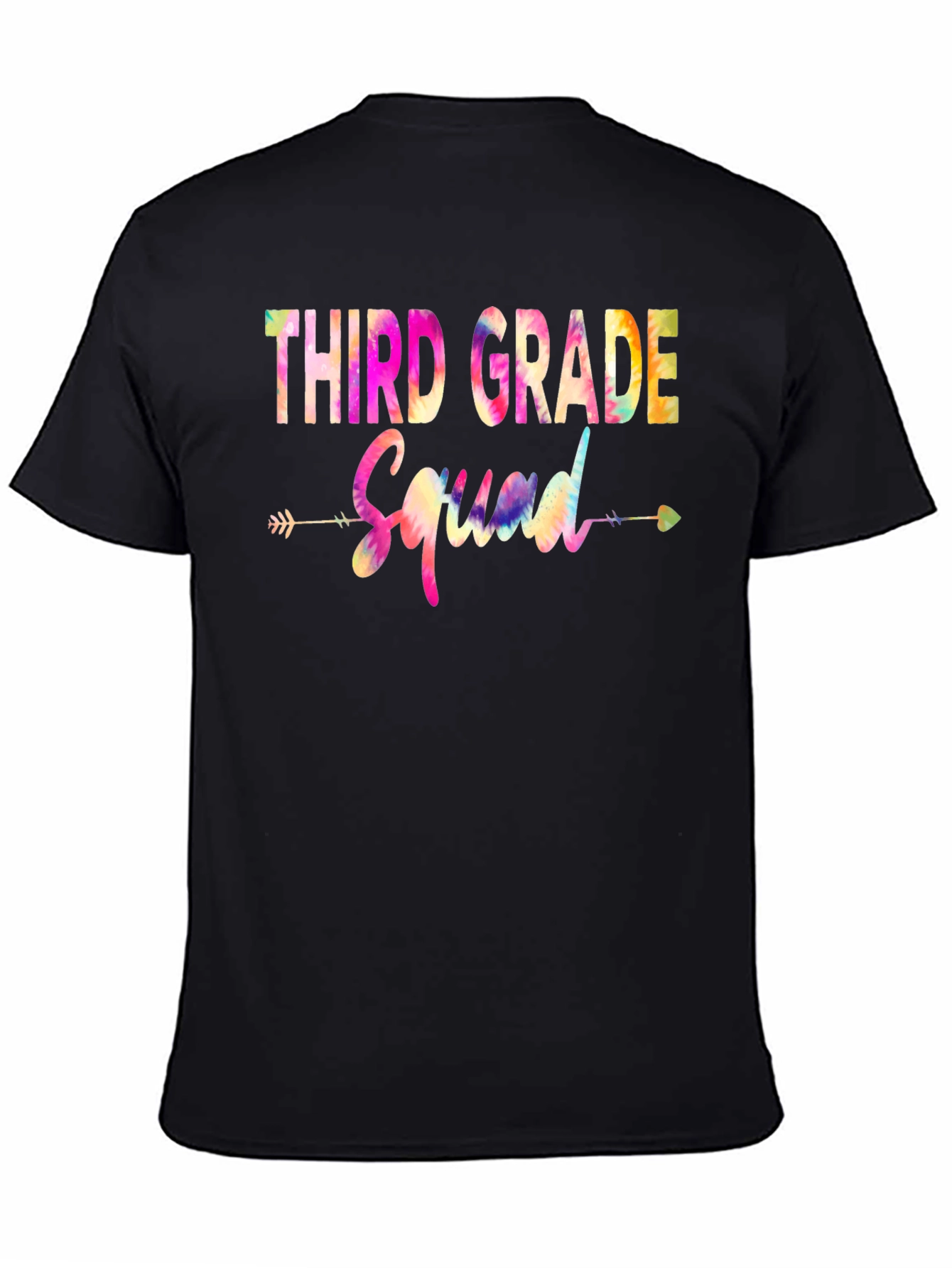 Third Grade Squad Tie Dye Graphic T-Shirt