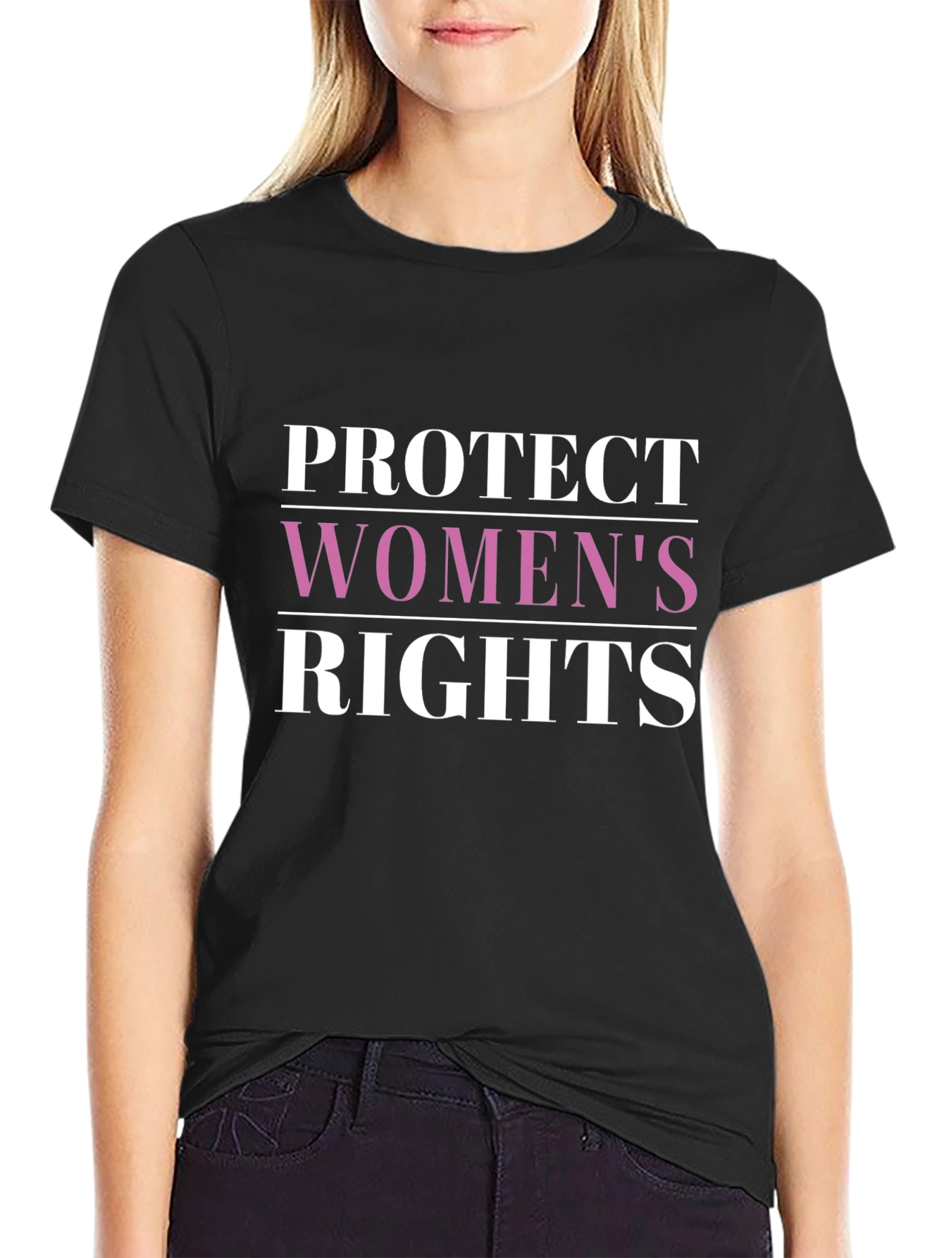 Protect Womens Rights Graphic Tee - Black