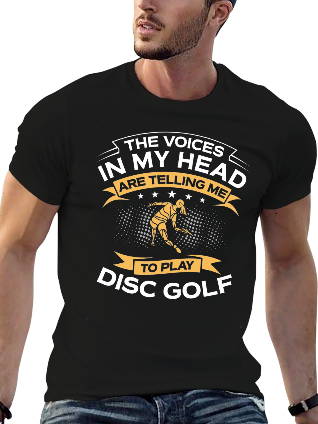 Funny Disc Golf T-Shirt - Voices in My Head