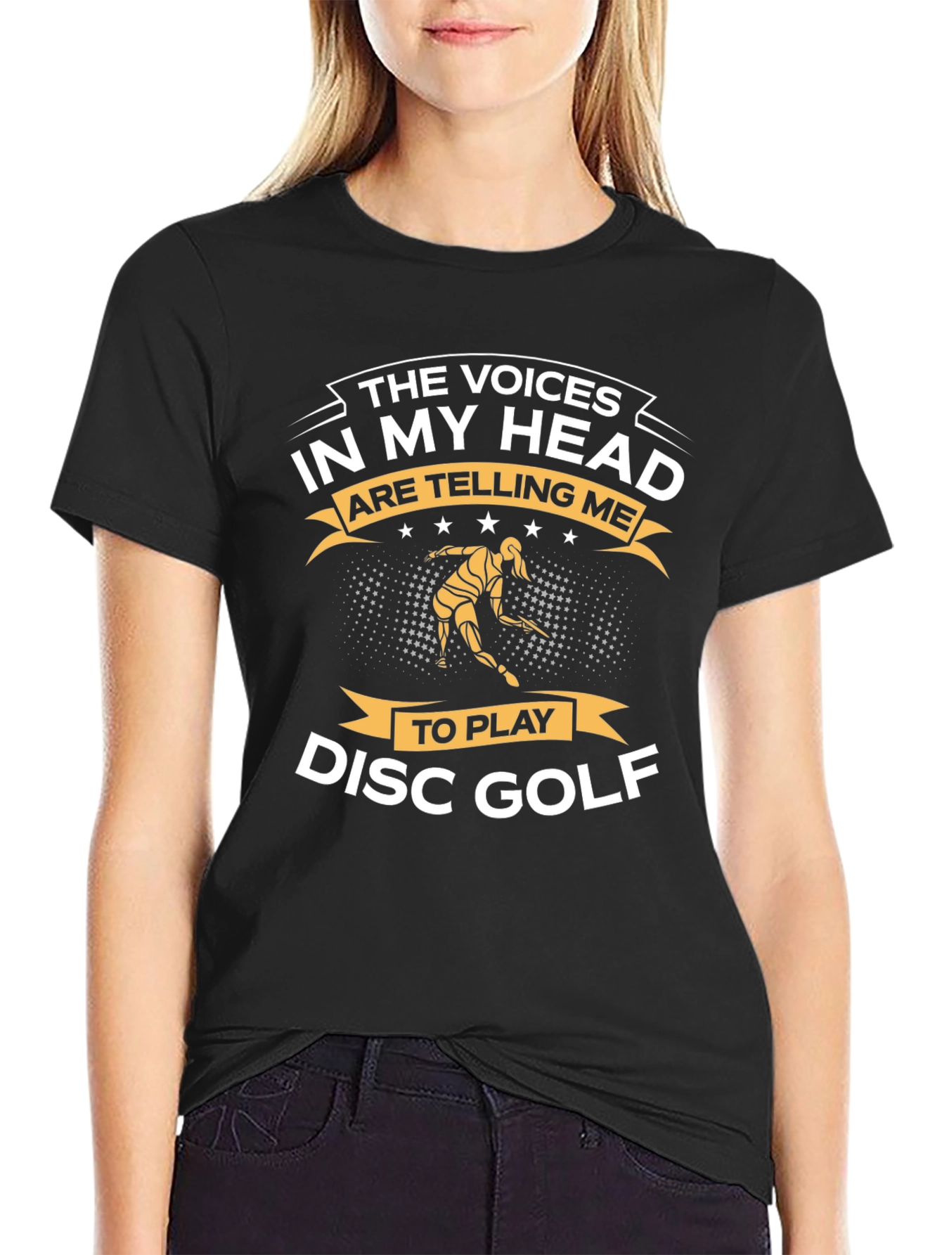 Funny Disc Golf T-Shirt - Voices in My Head
