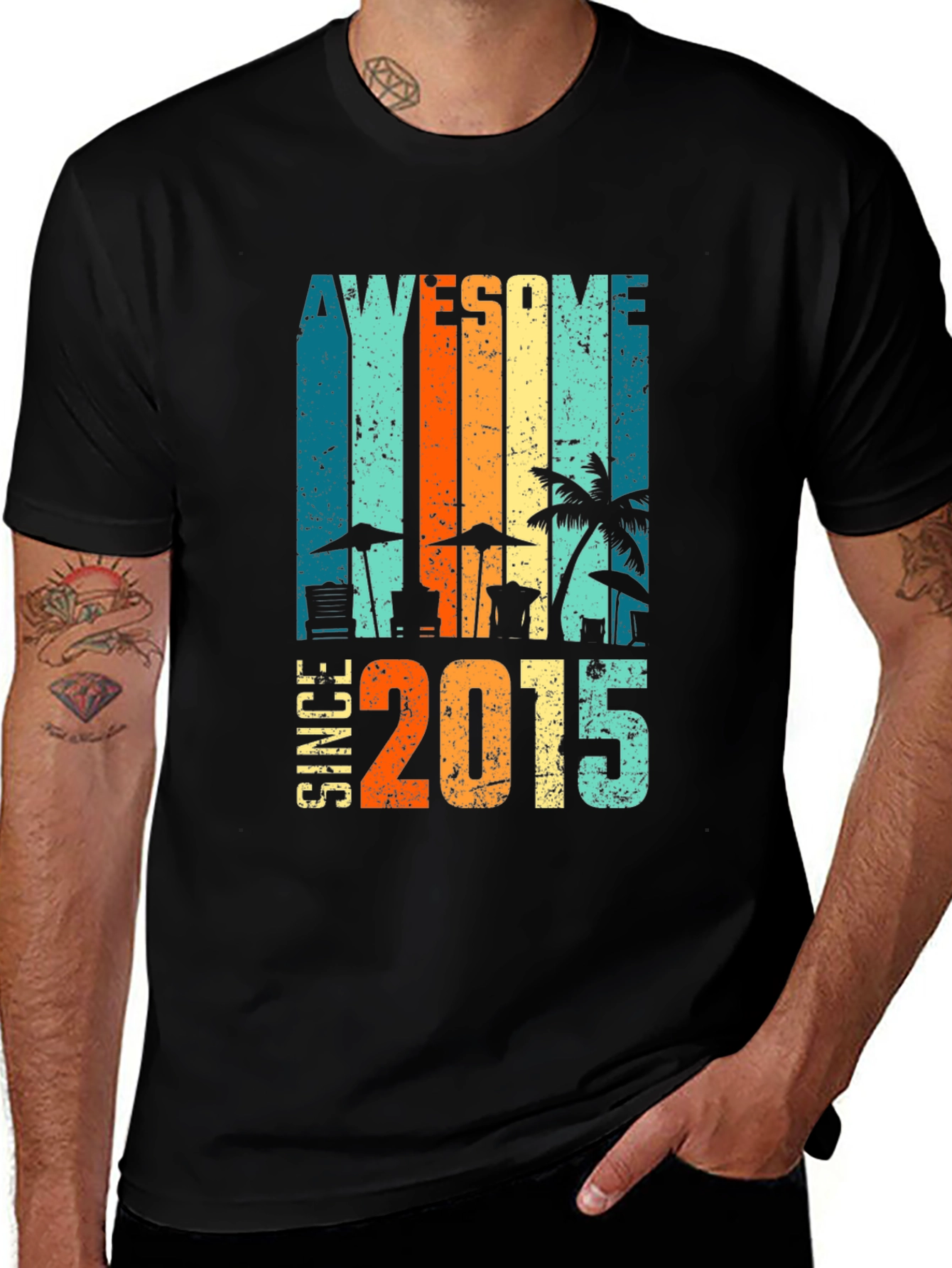Awesome Since 2015 Retro T-Shirt