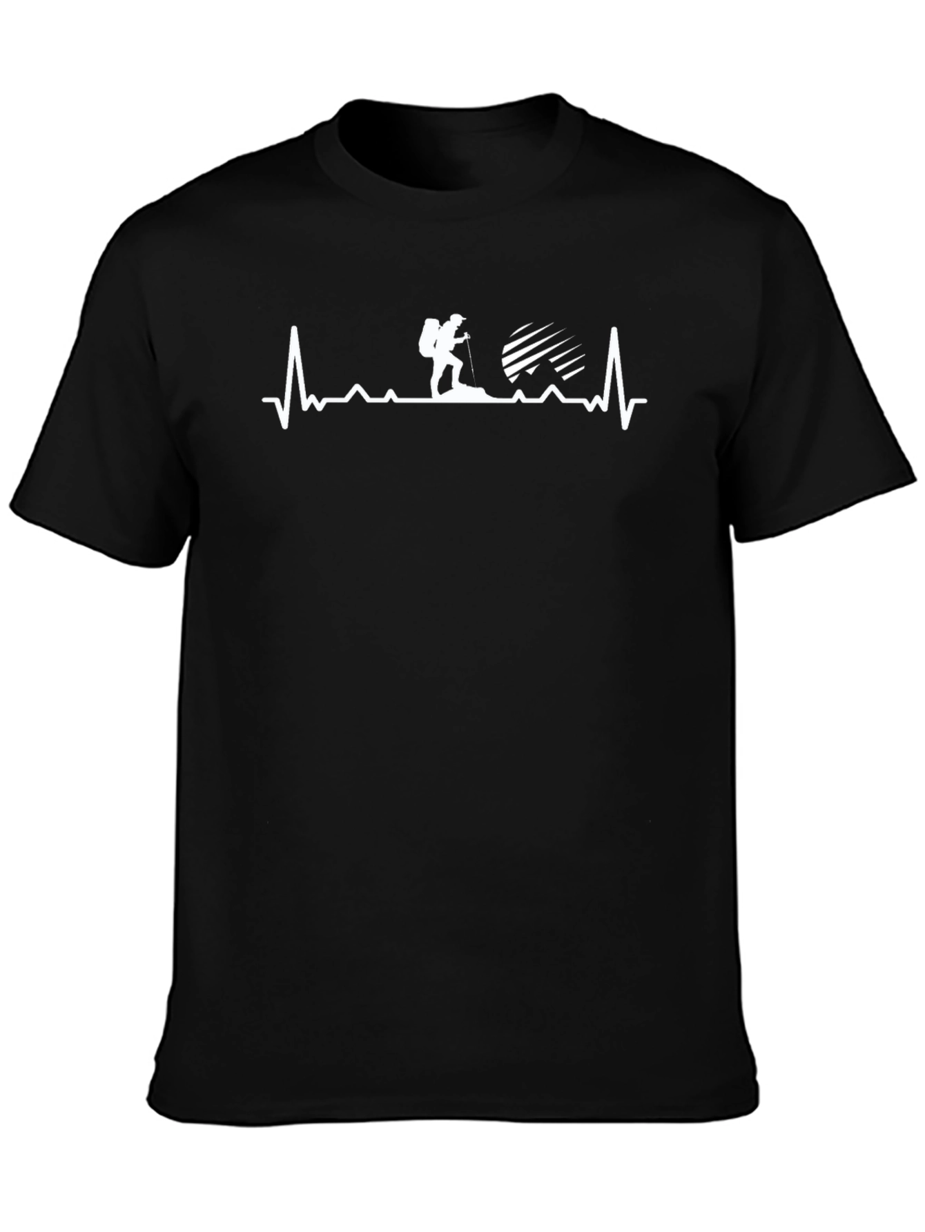 Hiking Heartbeat T-Shirt - Outdoor Adventure Tee