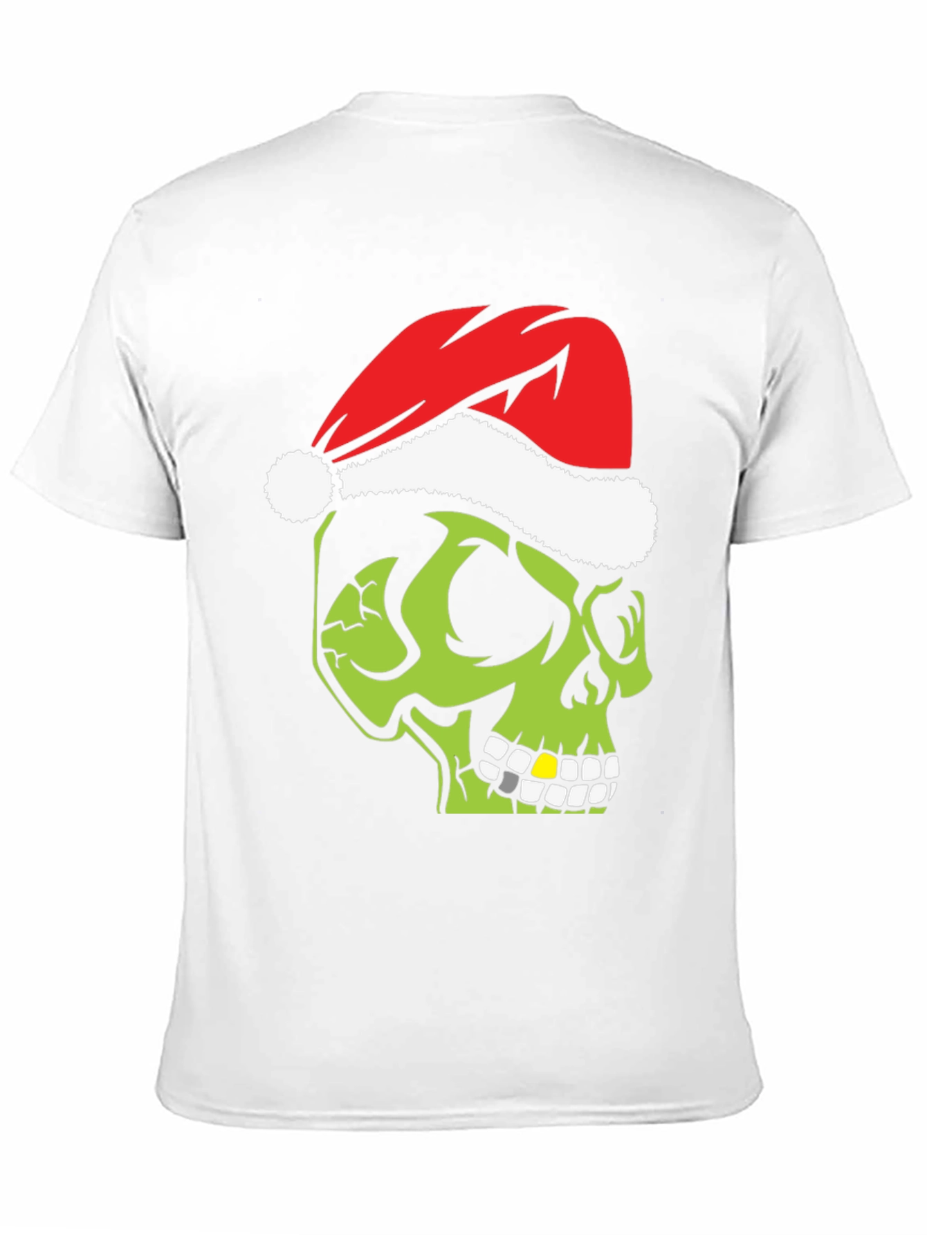 Grinch Skull Christmas T-Shirt - Holiday Humor