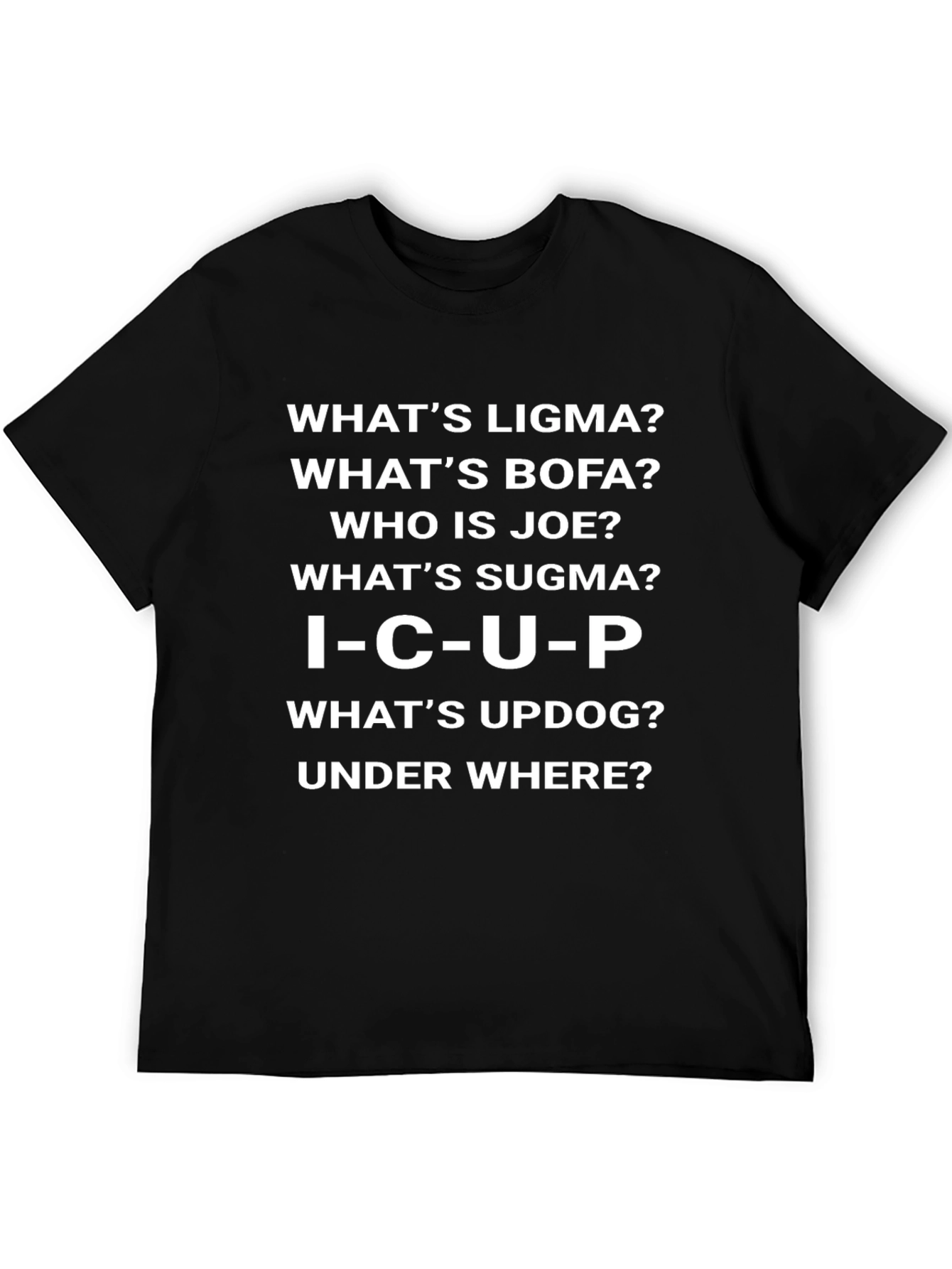 Funny Ligma Bofa Sugma I-C-U-P Joke T-Shirt