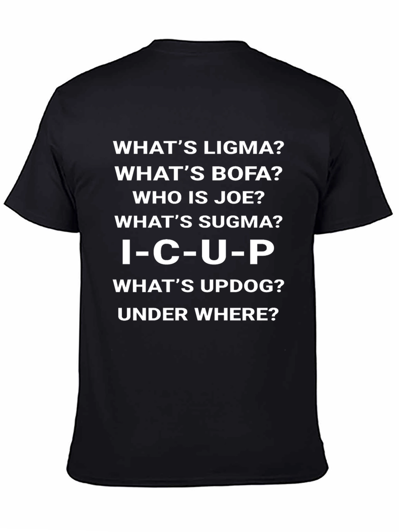 Funny Ligma Bofa Sugma I-C-U-P Joke T-Shirt