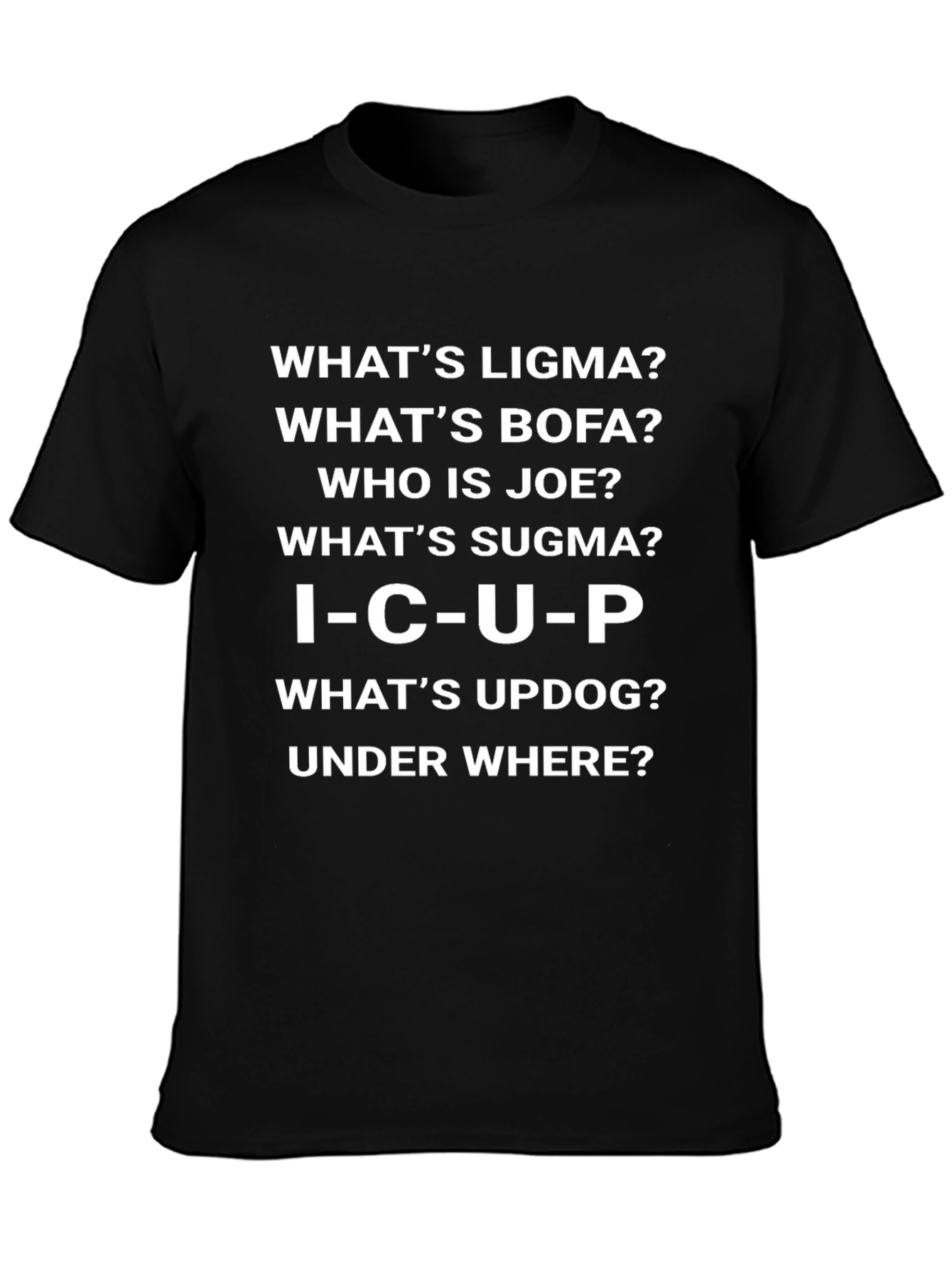 Funny Ligma Bofa Sugma I-C-U-P Joke T-Shirt