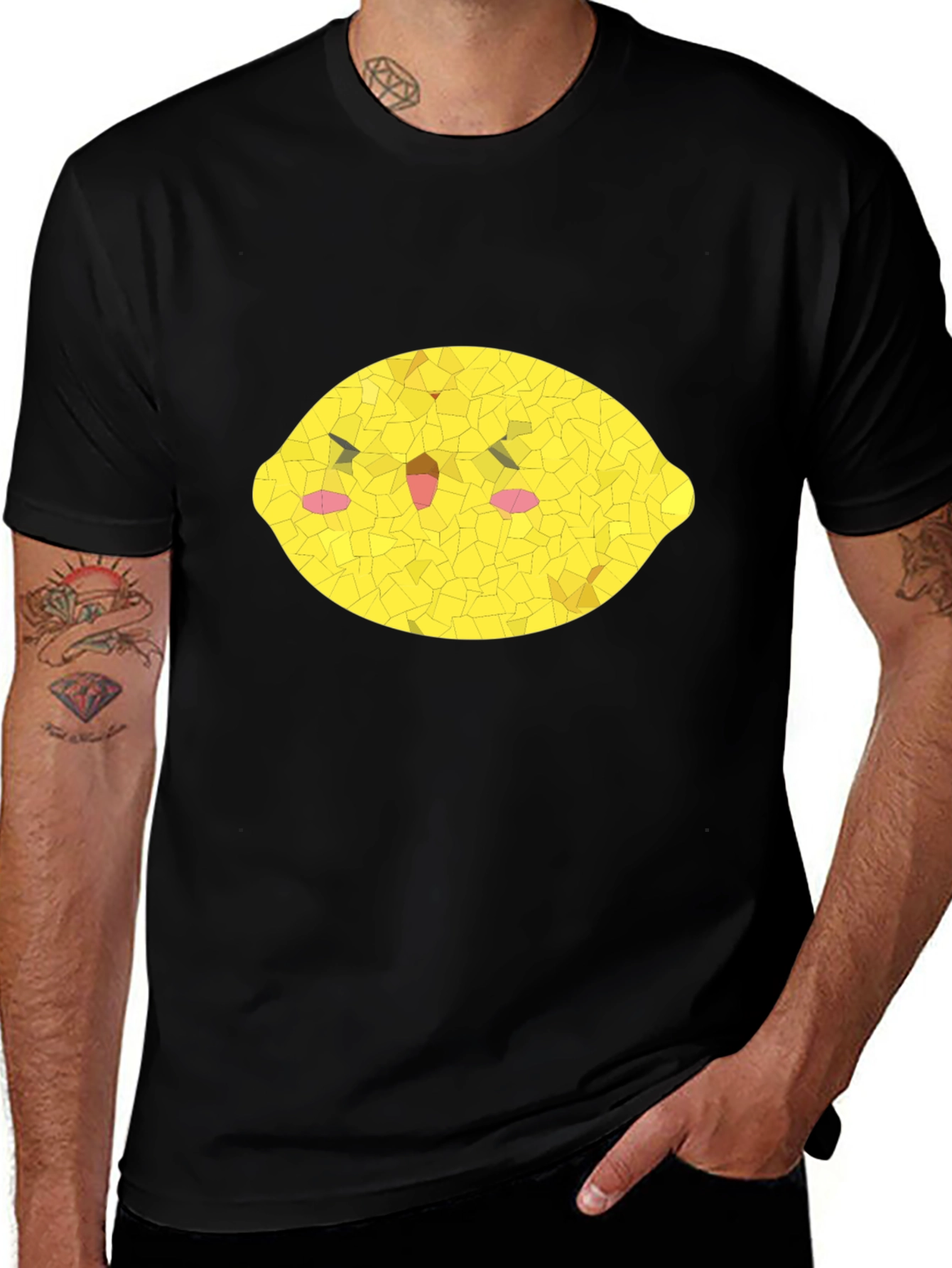 Lemon Graphic Tee - Black Unisex T-Shirt