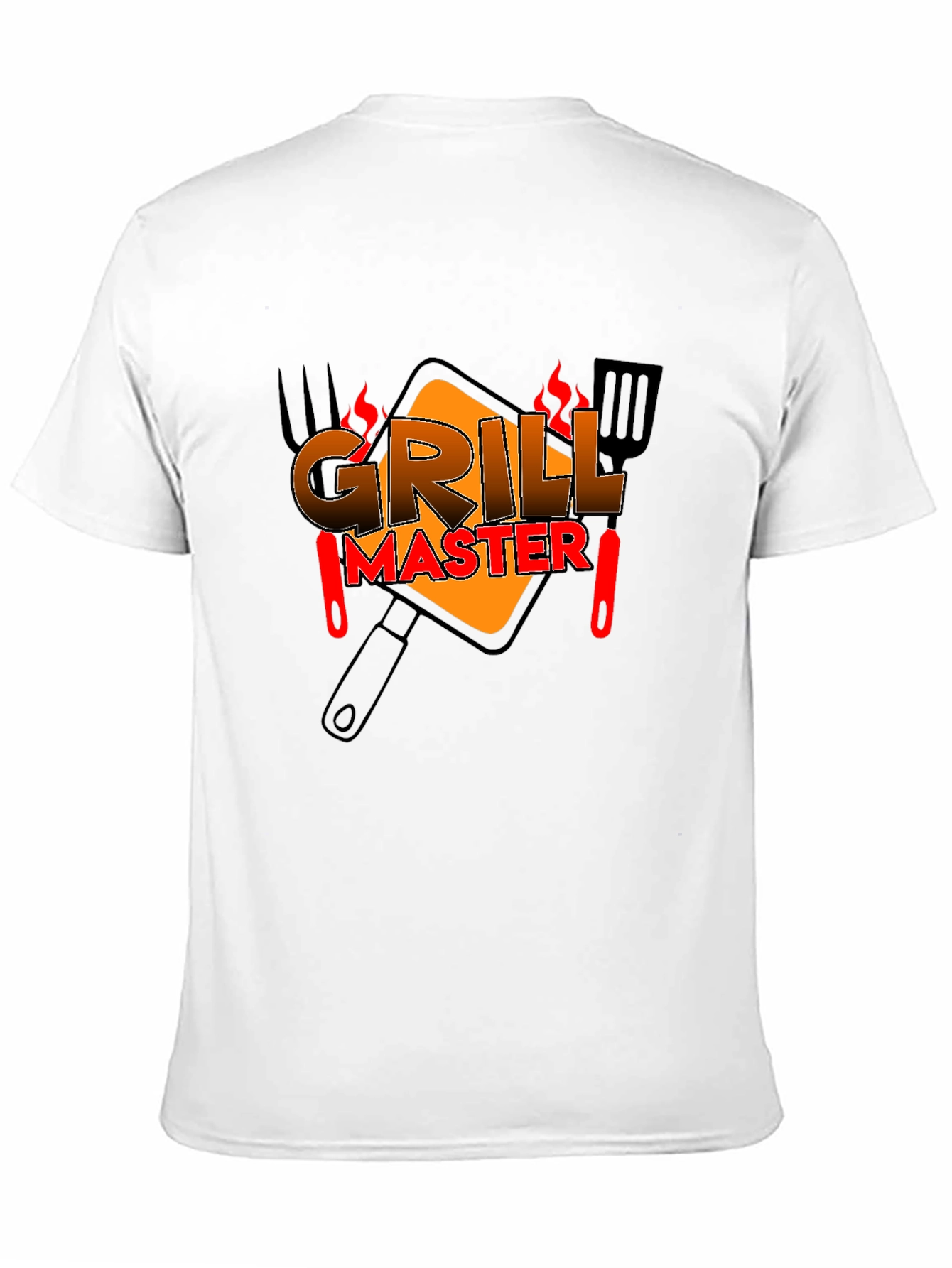 Grill Master Black T-Shirt - BBQ Design