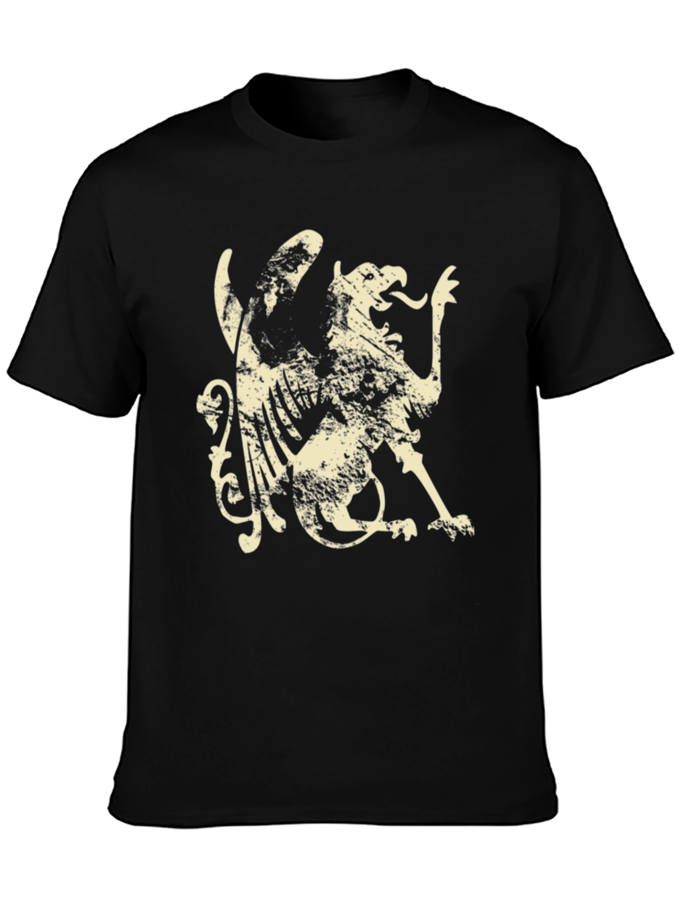 Griffin Graphic Tee - Black Casual T-Shirt