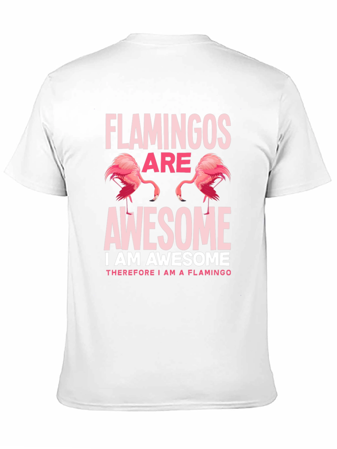 Flamingos Are Awesome Graphic Tee Shirt