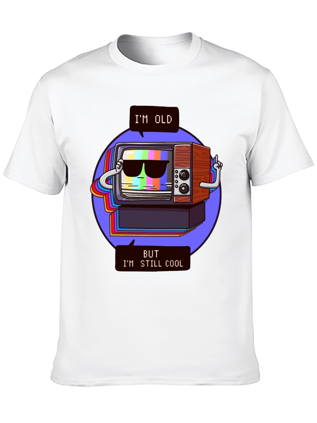 Cool Retro TV Graphic T-Shirt
