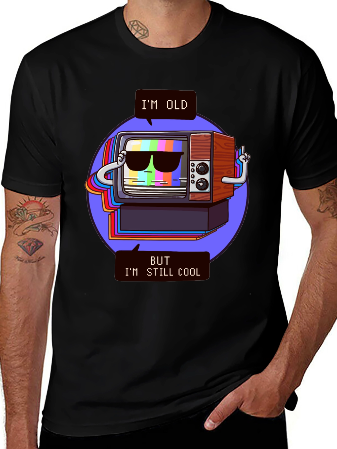 Cool Retro TV Graphic T-Shirt