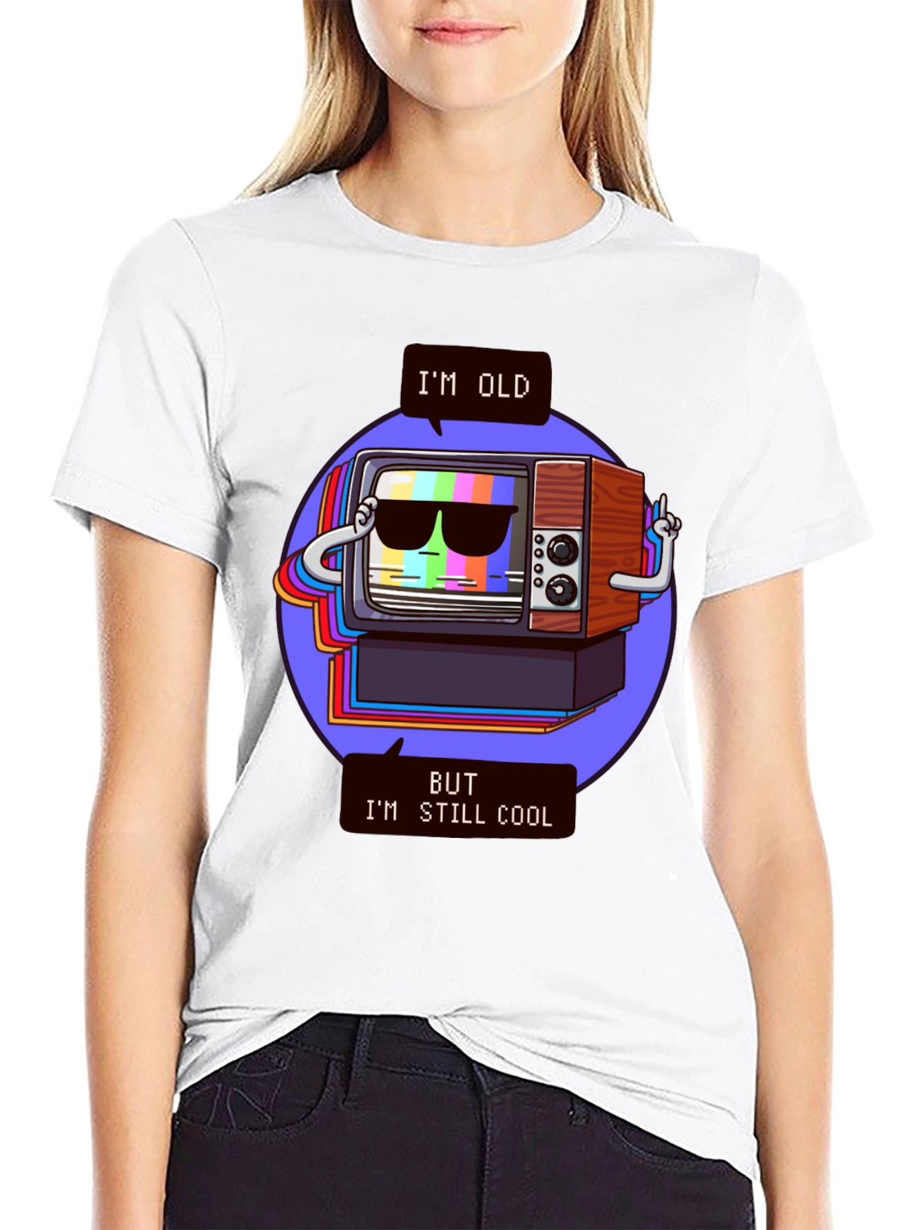 Cool Retro TV Graphic T-Shirt