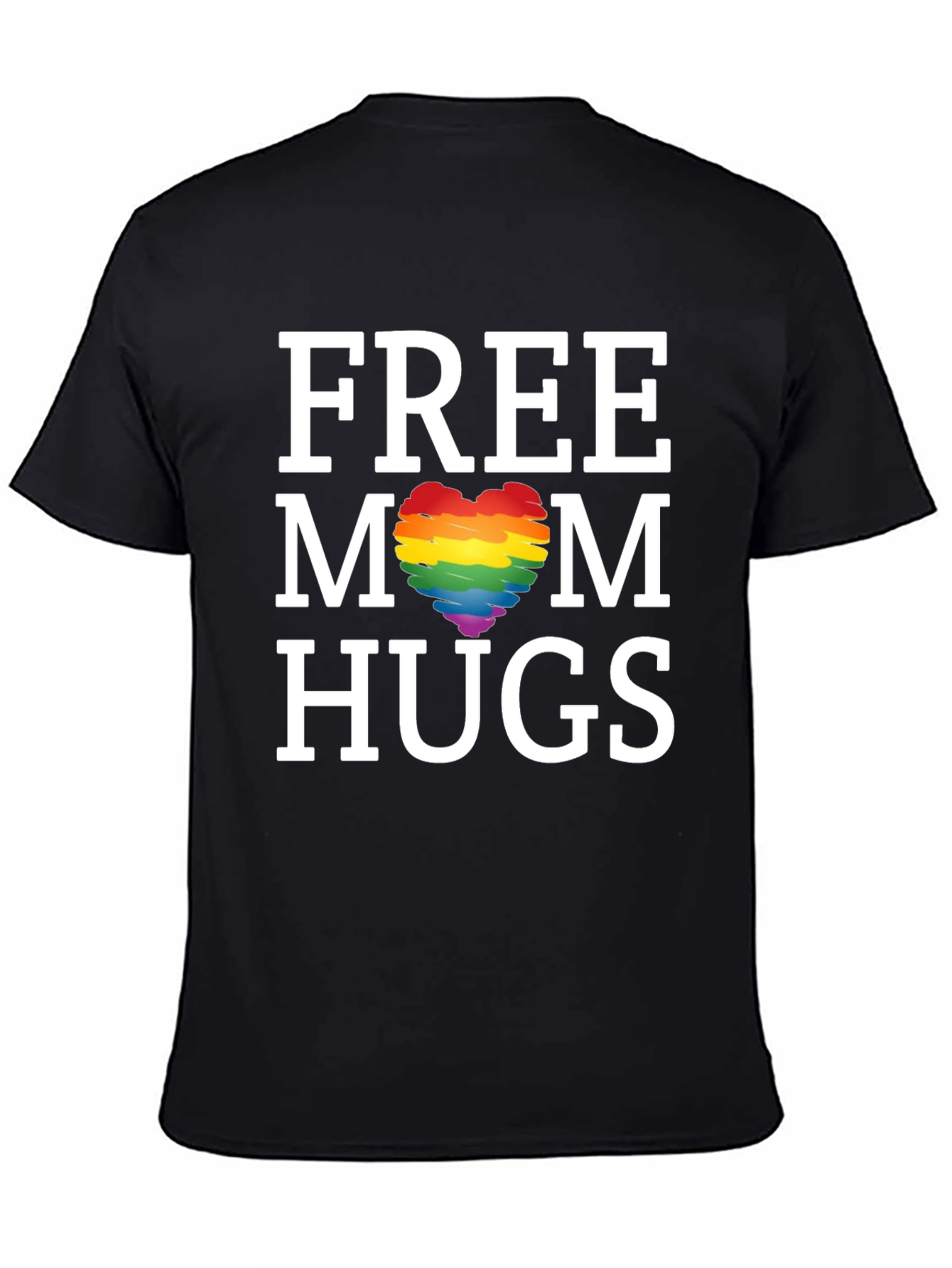 Free Mom Hugs LGBT Pride Heart Tee