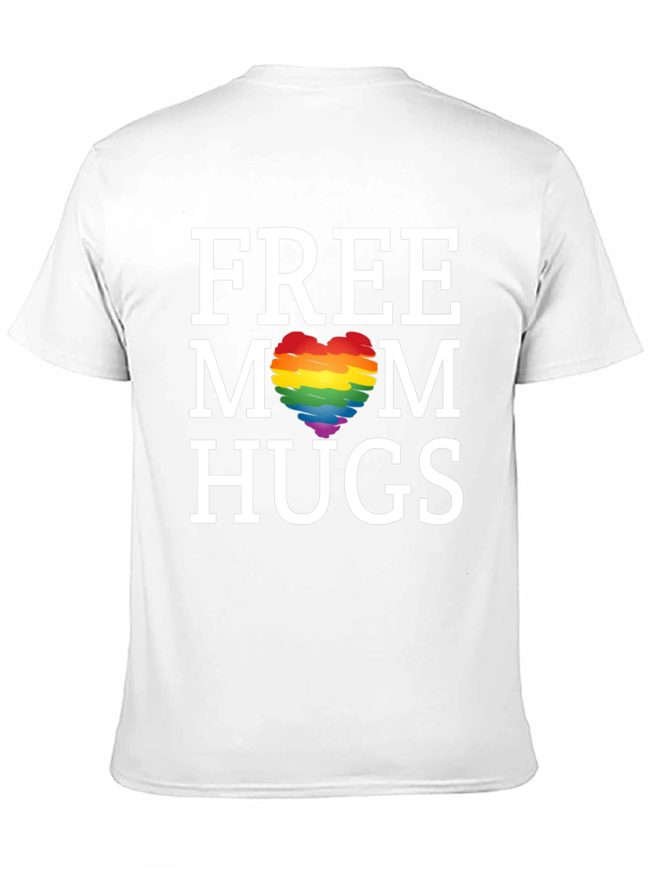 Free Mom Hugs LGBT Pride Heart Tee