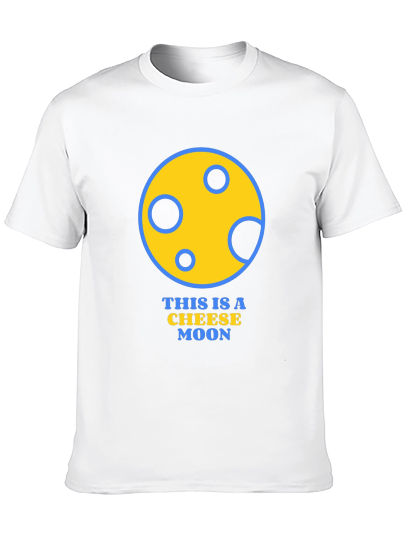 Cheese Moon Graphic T-Shirt - Funny Novelty Tee
