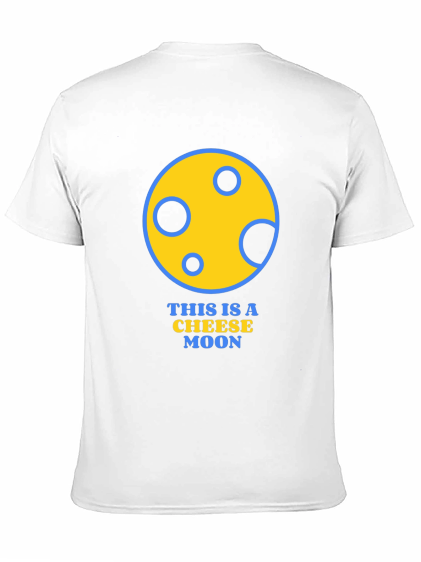 Cheese Moon Graphic T-Shirt - Funny Novelty Tee