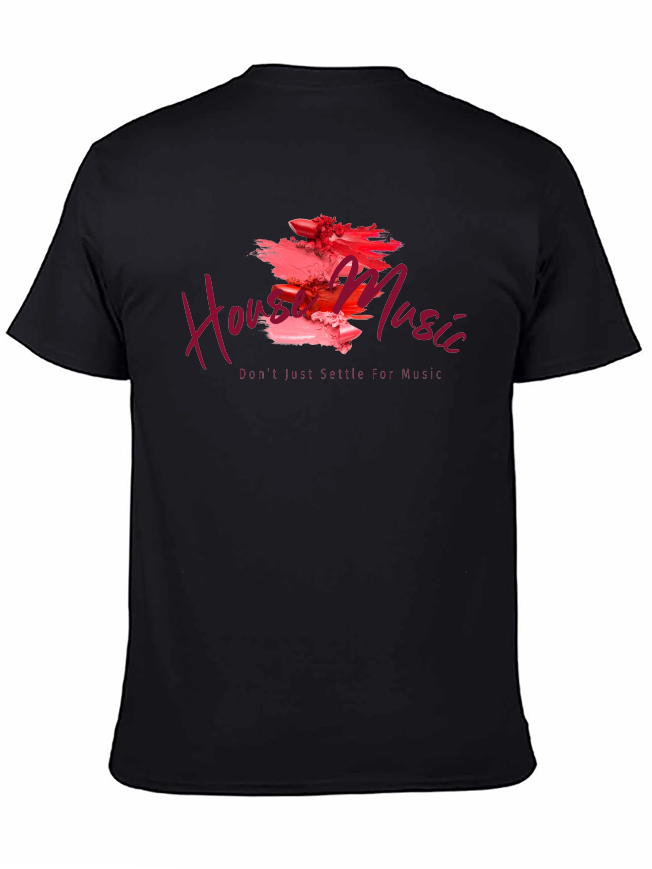 House Music Lipstick Art Graphic T-Shirt
